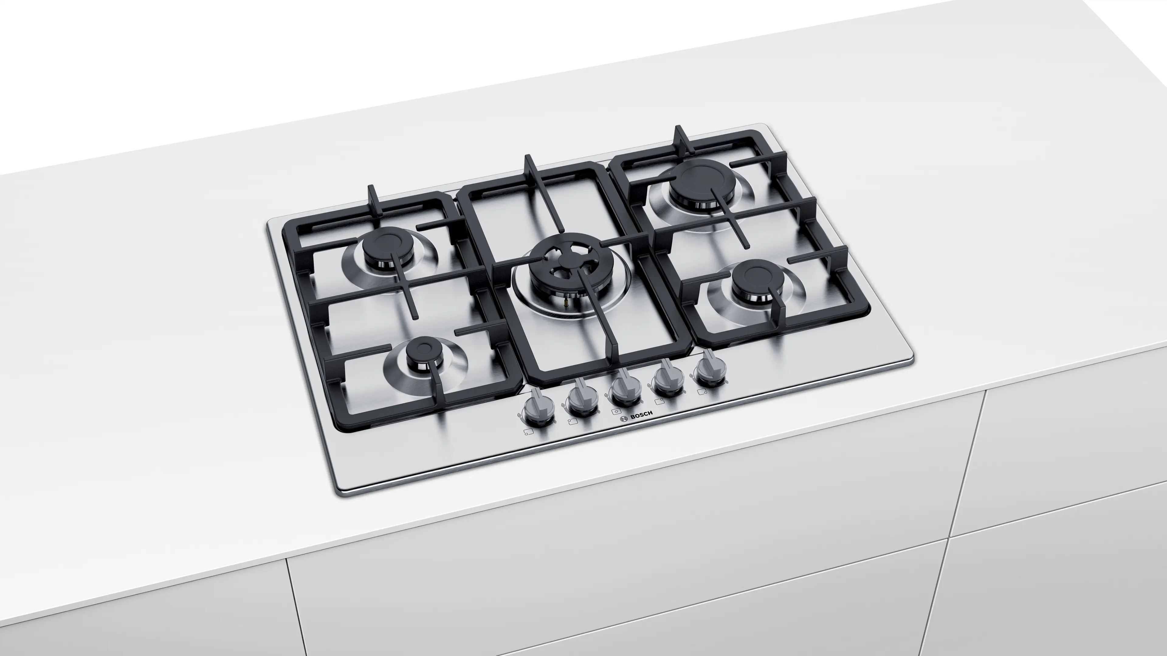 Bosch Series 4 PGQ7B5B90 - Stainless steel 5 Zone Gas Hob - Image 6