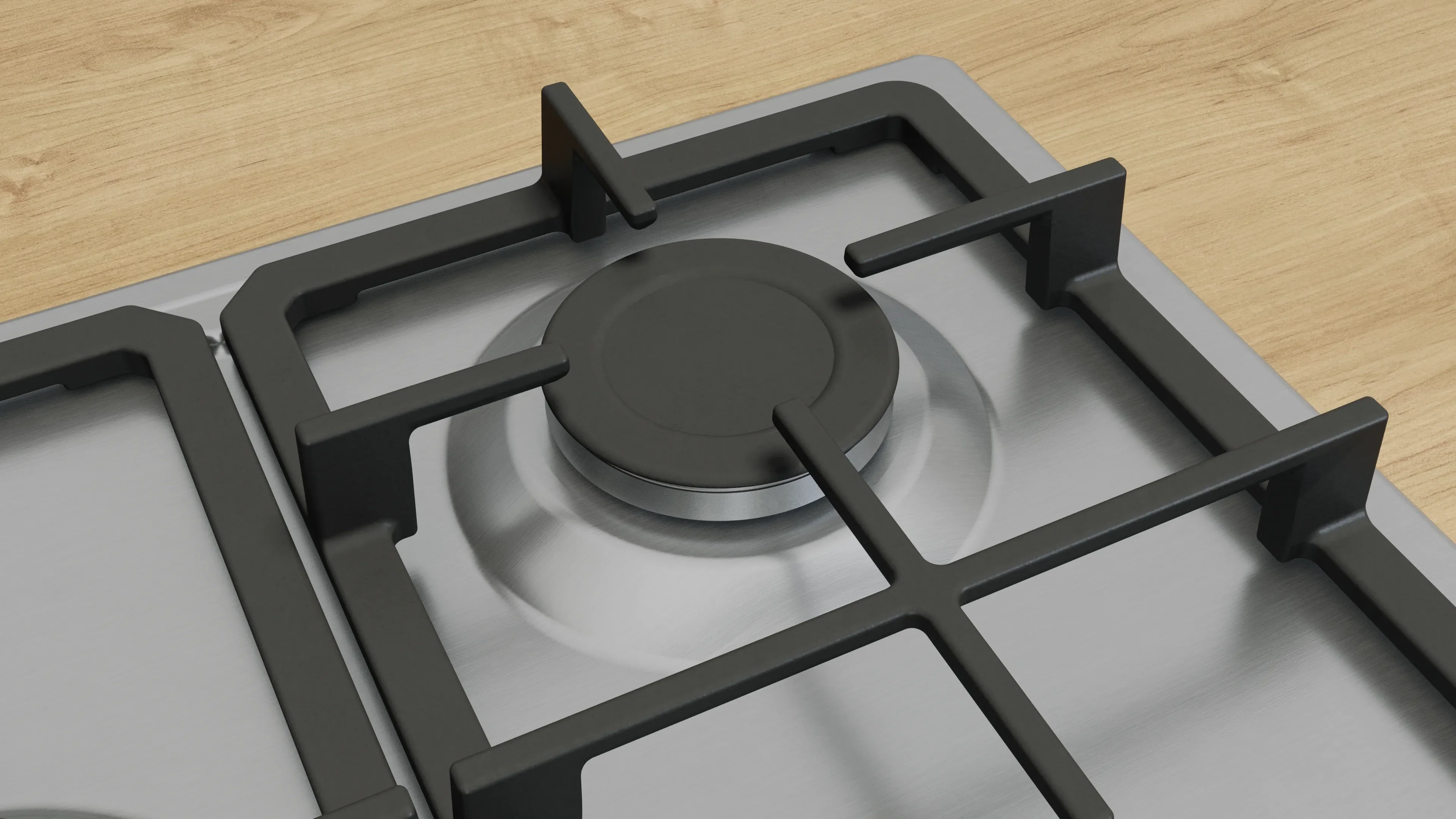 Bosch Series 4 PGQ7B5K90 - Stainless Steel 75cm Gas Hob - 5 Cooking Zones - Image 5