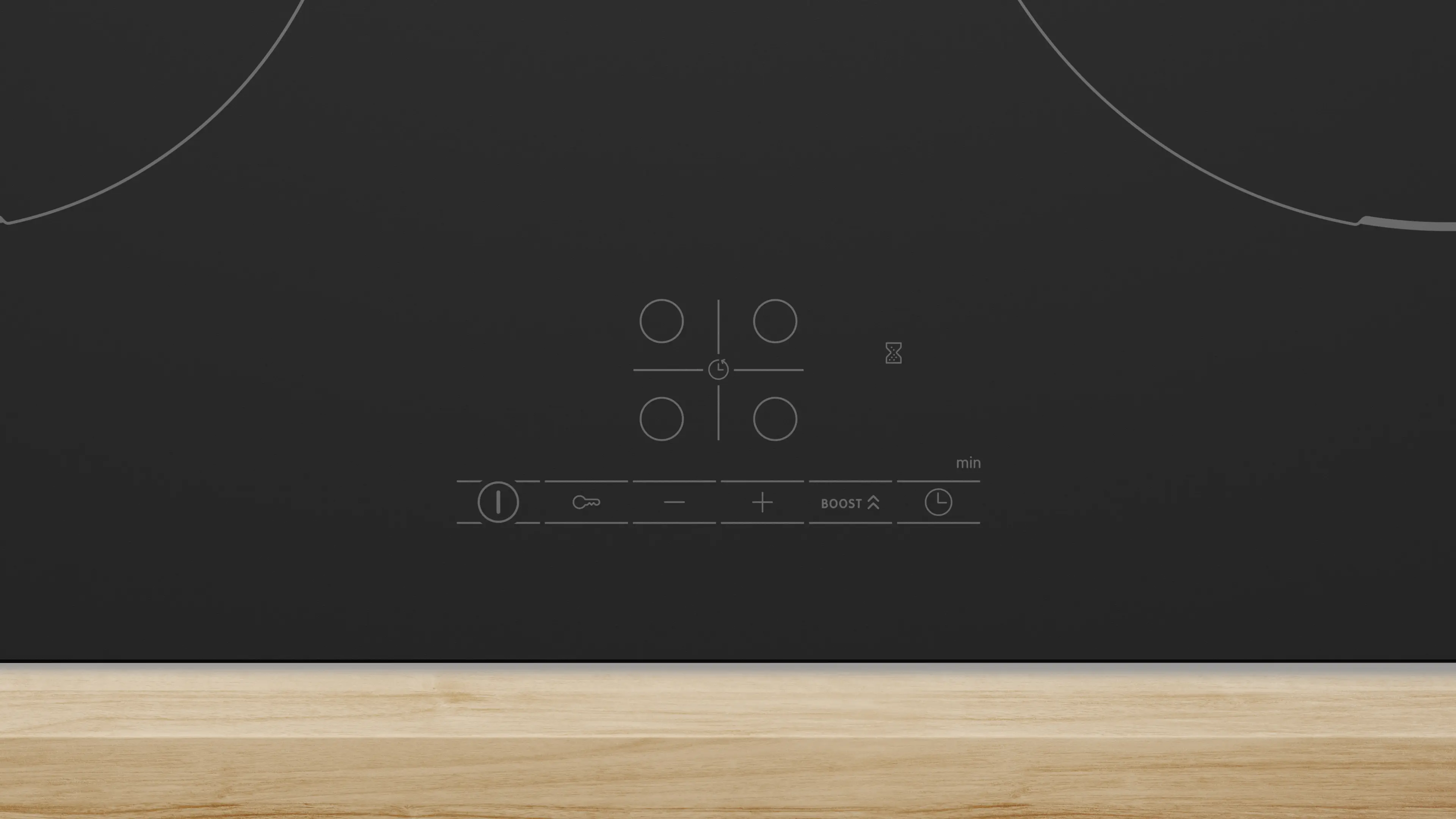 Bosch PIE61ABB5E - Black 60cm Induction Hob - 4 Zone - TouchControl - Image 2