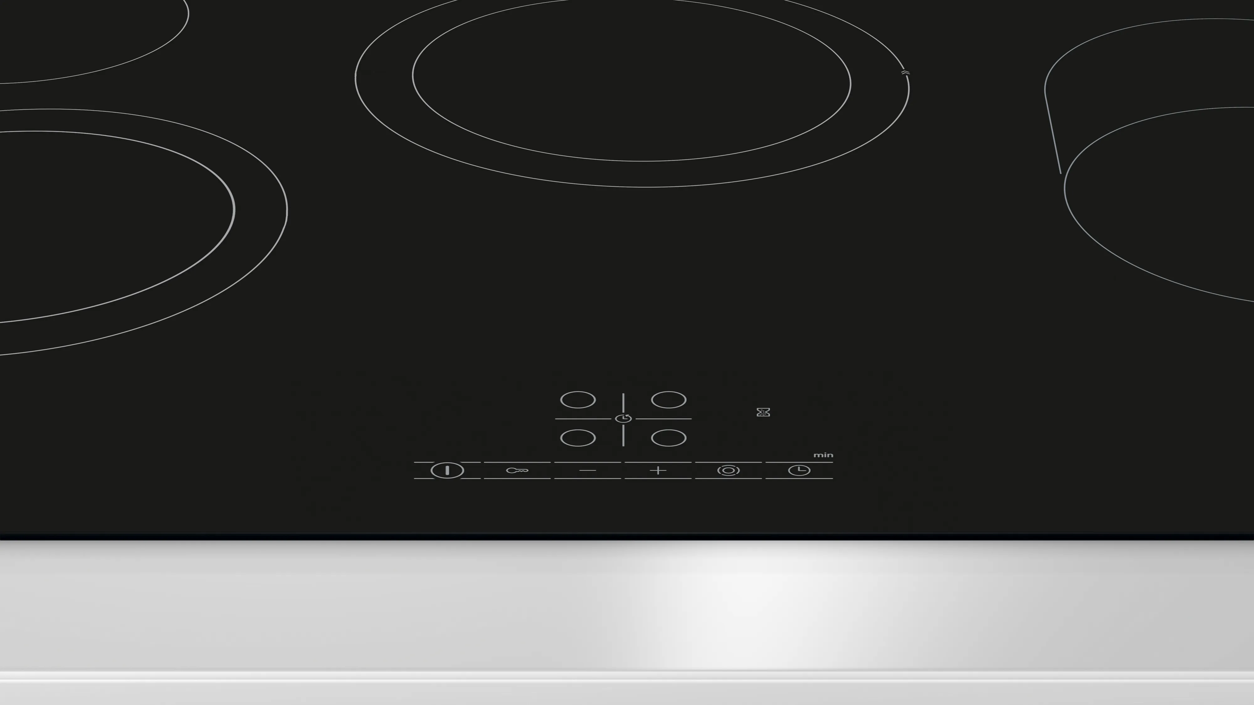 Bosch Series 4 PKH811BB1D - Black Electric Ceramic Hob - 80cm - 4 Cooking Zones - Image 3