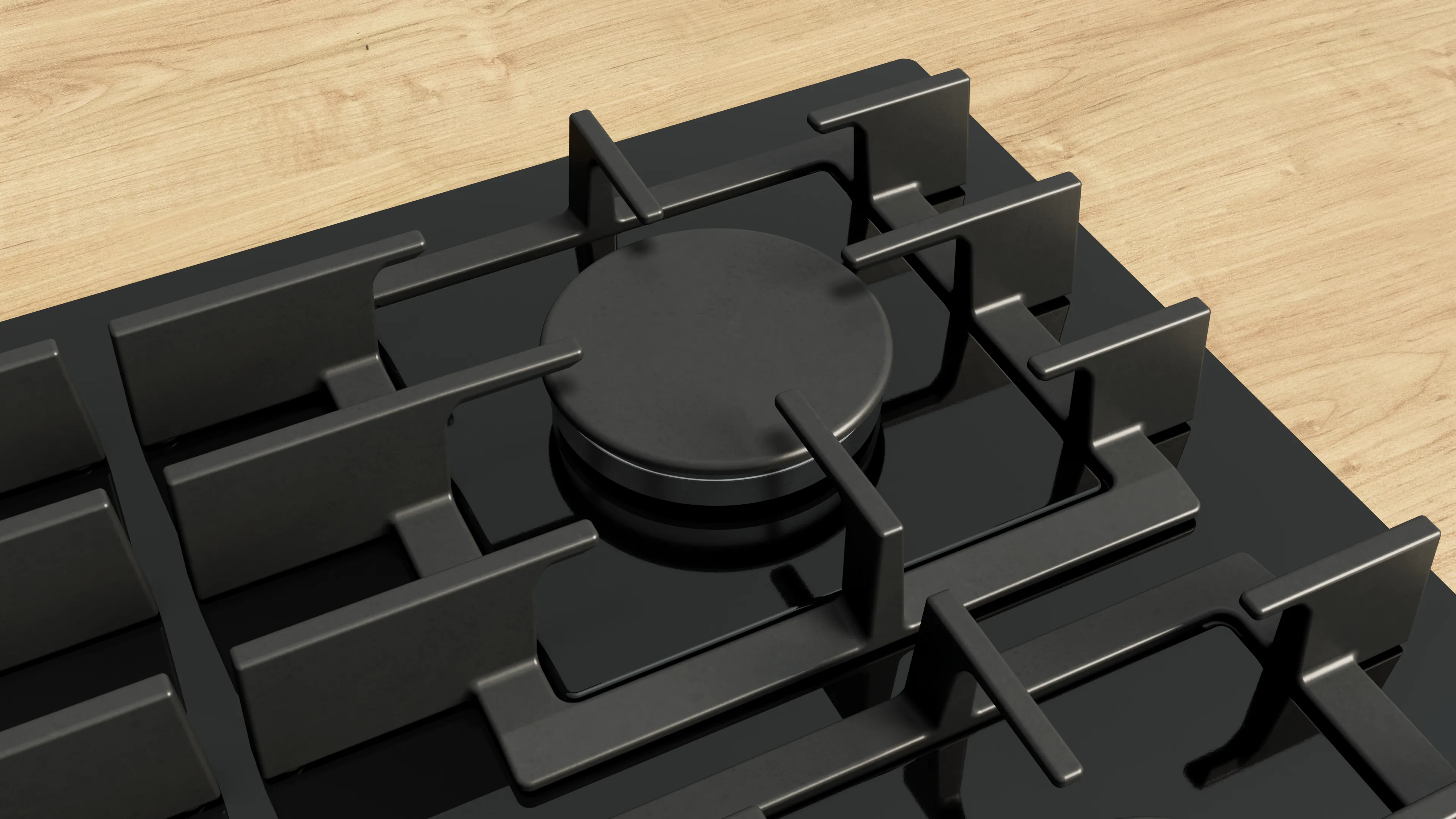 Bosch Series 6 PPM9A6I40 - Black Gas Hob - 90cm - 5 Cooking Zones - Image 5