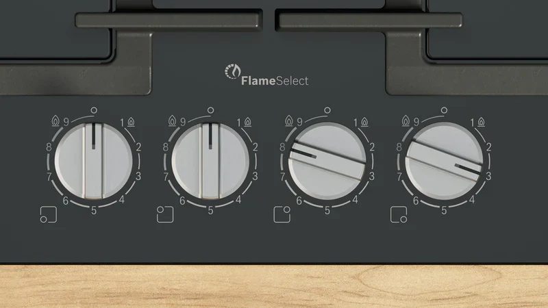 Bosch Series 6 PPP6A6I40 - Black Gas Hob - 60cm - 4 Cooking Zones - Image 2