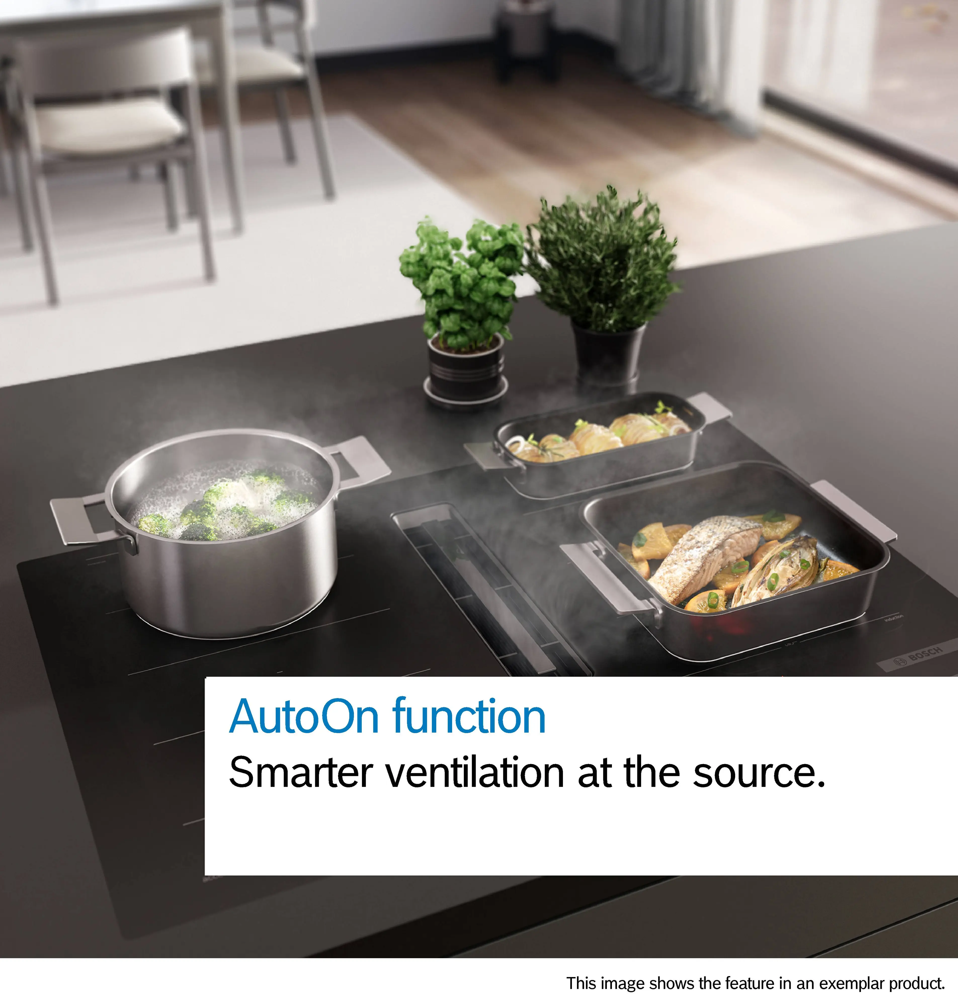 Bosch PVQ81AH26E - Matt Black Induction Hob with Integrated Ventilation - 80cm - B Energy - Image 8
