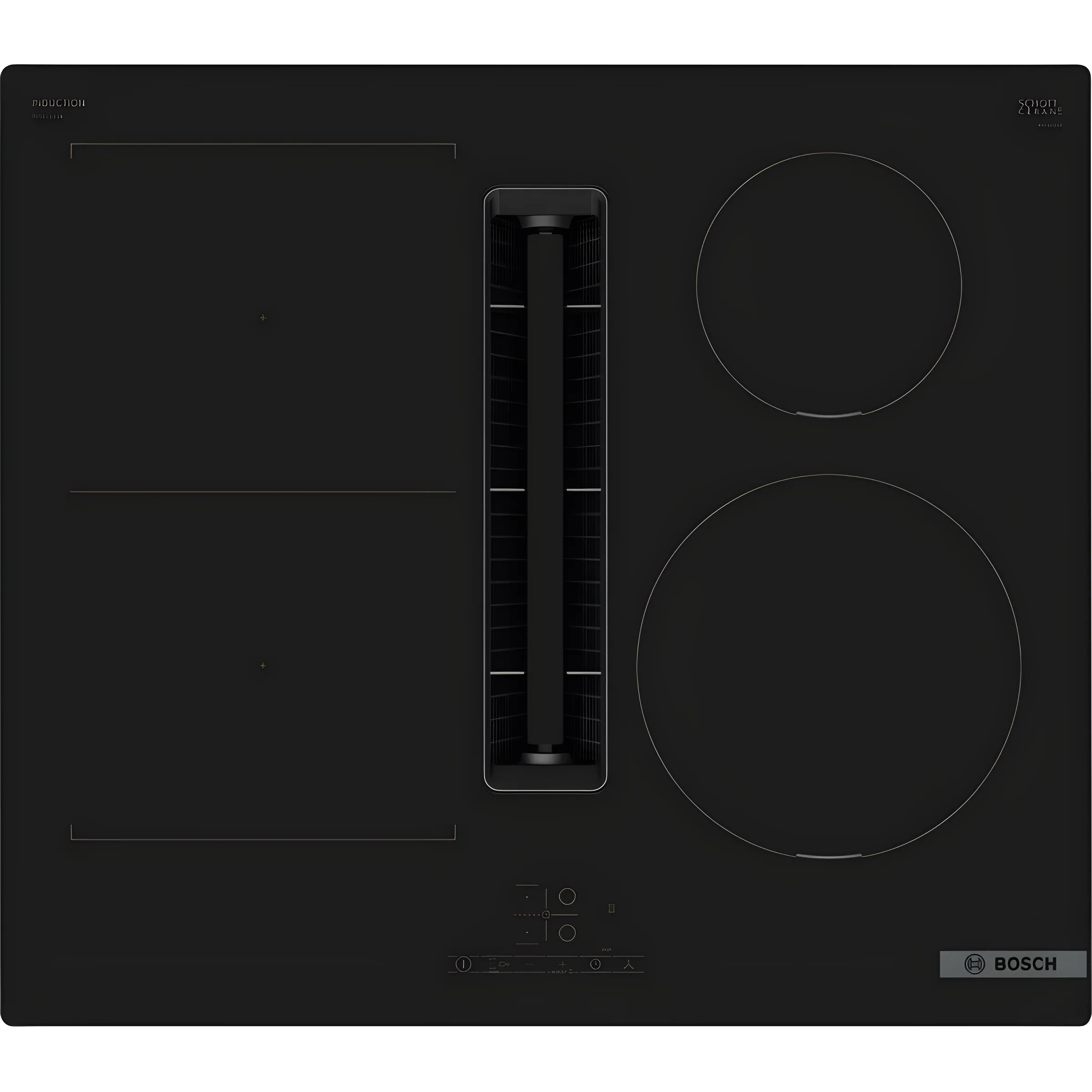 Bosch Series 4 PVS611B16E - Black 4 Zone Venting Hob - B energy