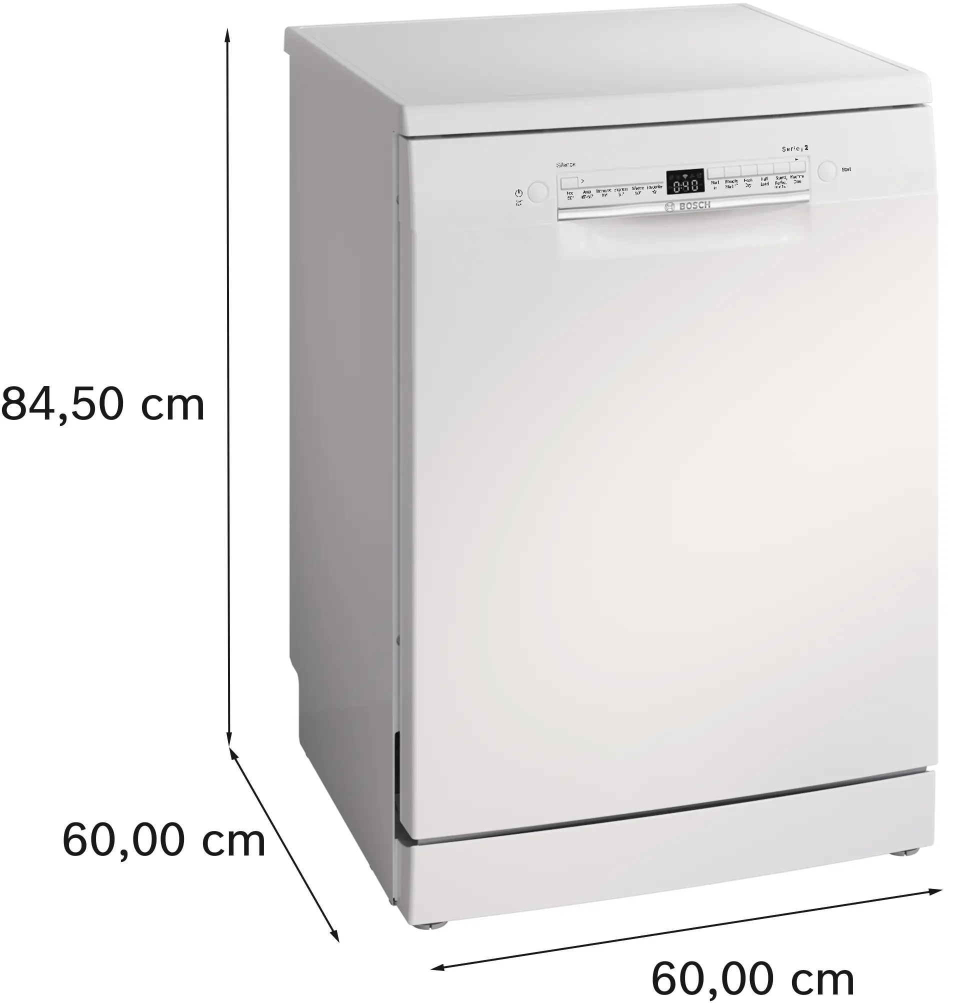 Bosch Series 2 SMS2HVW67G - White Freestanding Dishwasher - D energy - Image 13