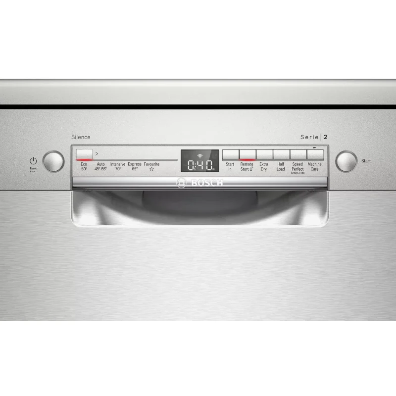Bosch Series 2 SMS2ITI41G - Silver Freestanding Dishwasher - E energy - Image 2