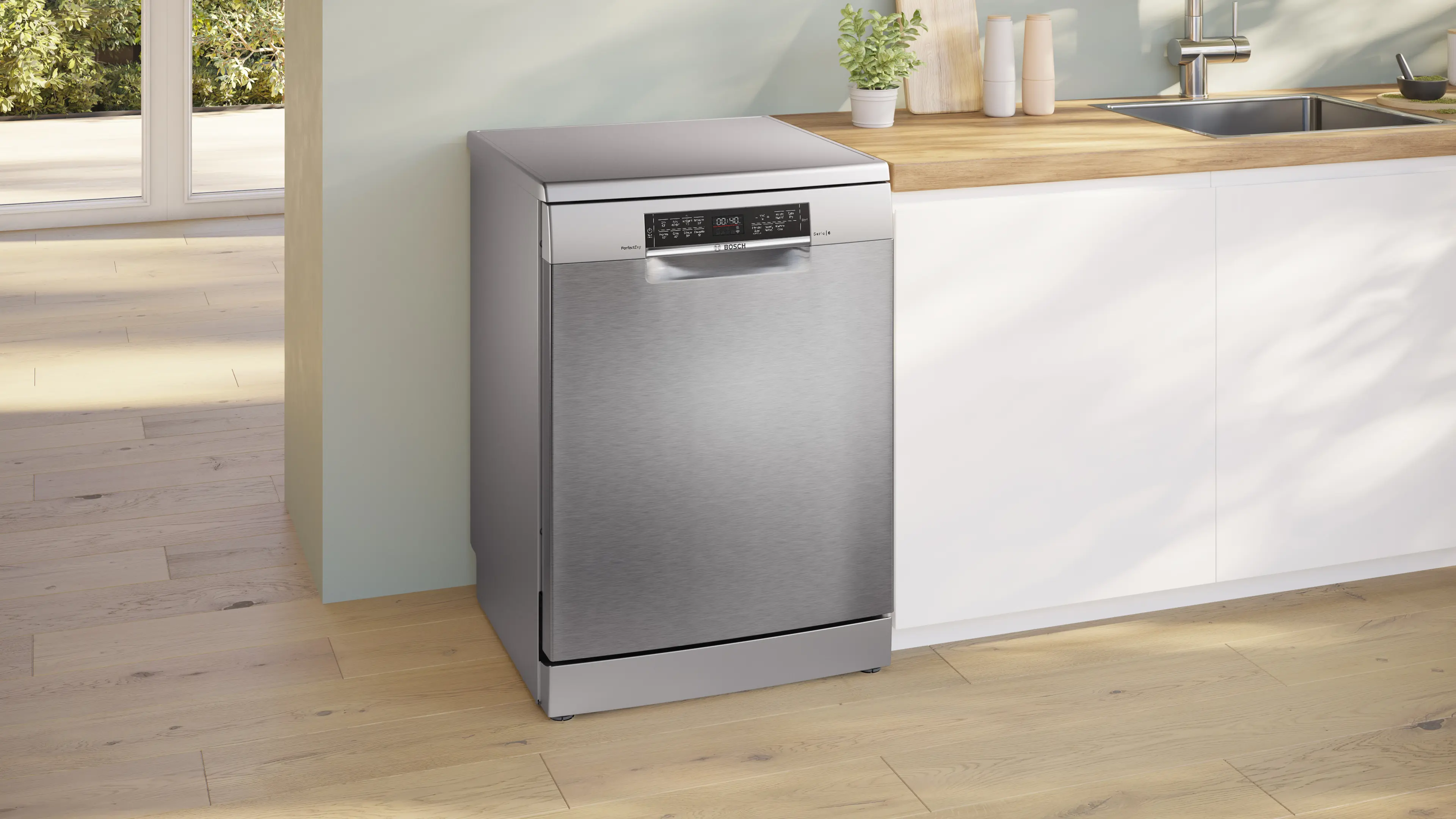 Bosch Series 6 SMS6TCI01G - Silver Freestanding Dishwasher - A energy - Image 4