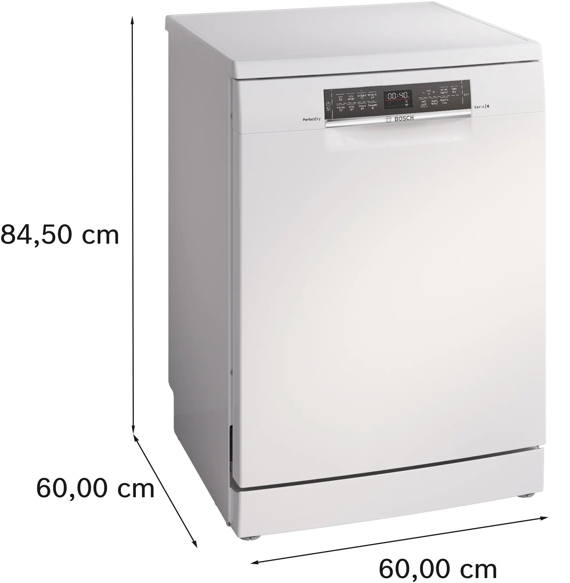 Bosch Series 6 SMS6TCW01G - White Freestanding Dishwasher - A energy - Image 2