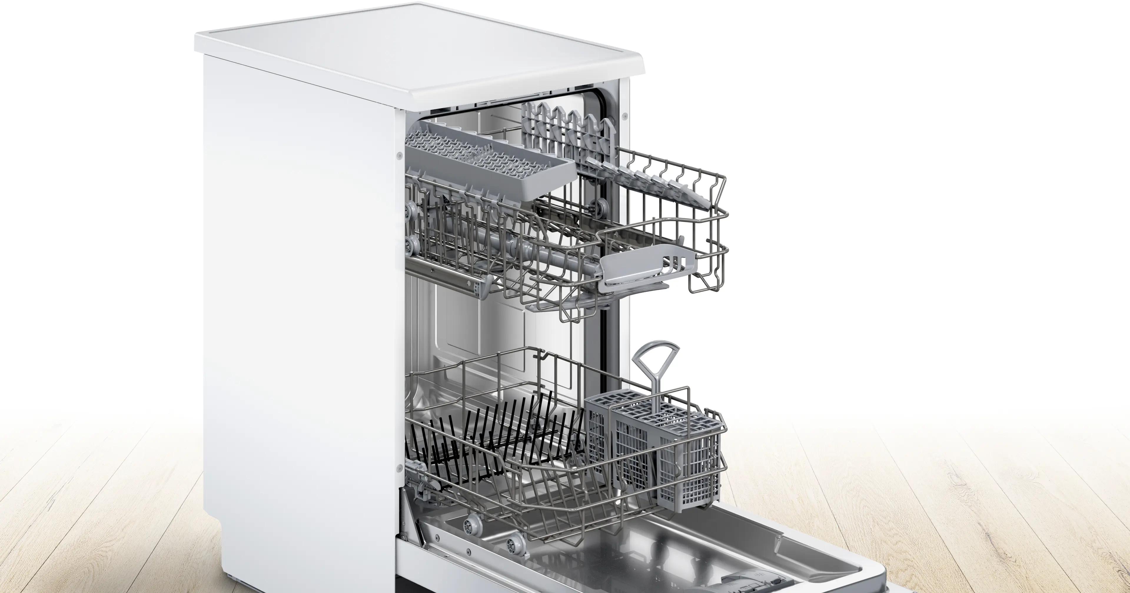 Bosch Series 2 SPS2IKW01G - White Freestanding Dishwasher - F energy - Image 3