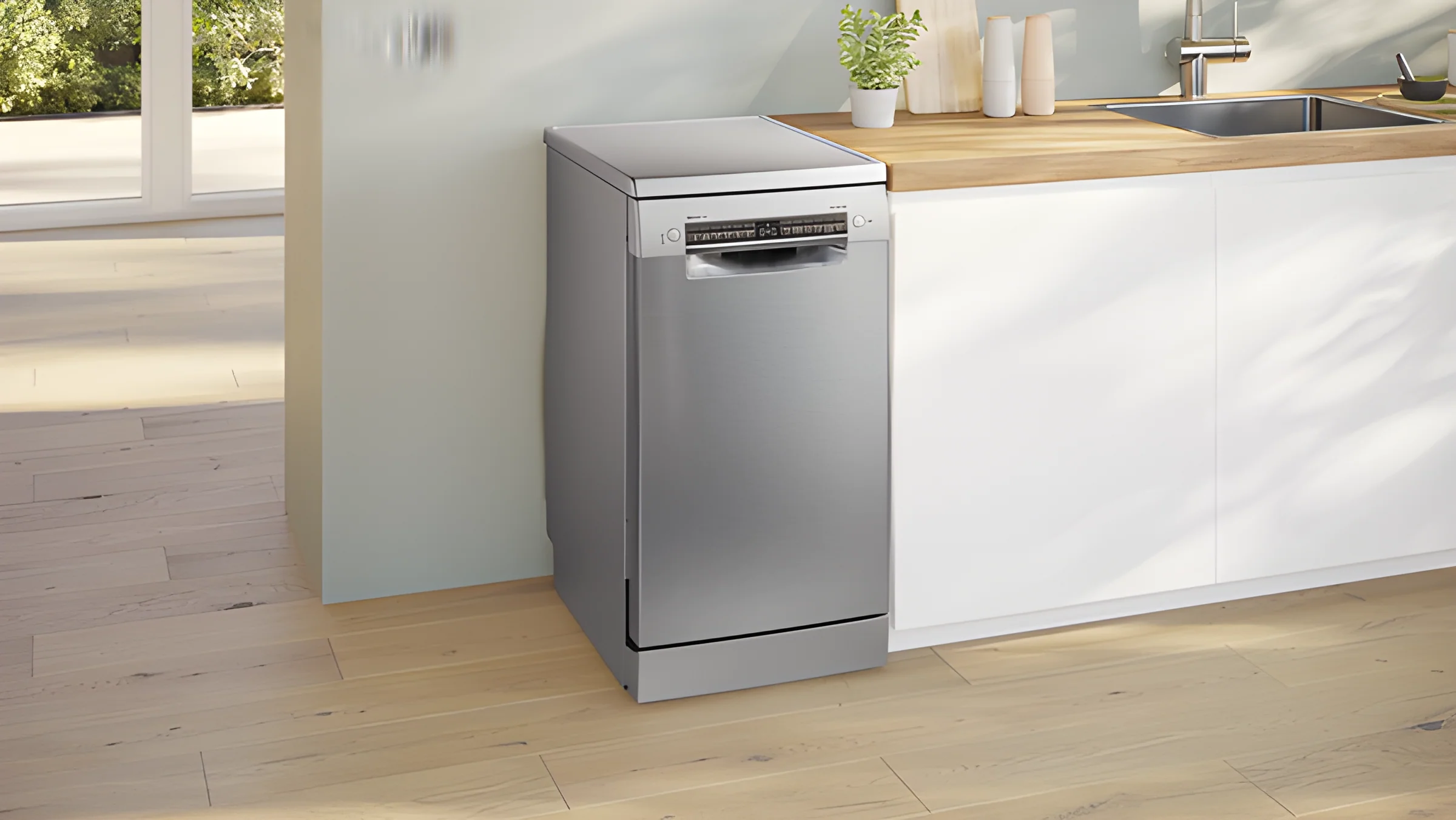 Bosch SPS4HMI14G - Silver Slimline Dishwasher - 10 Place Settings - D Energy Rating - Image 3