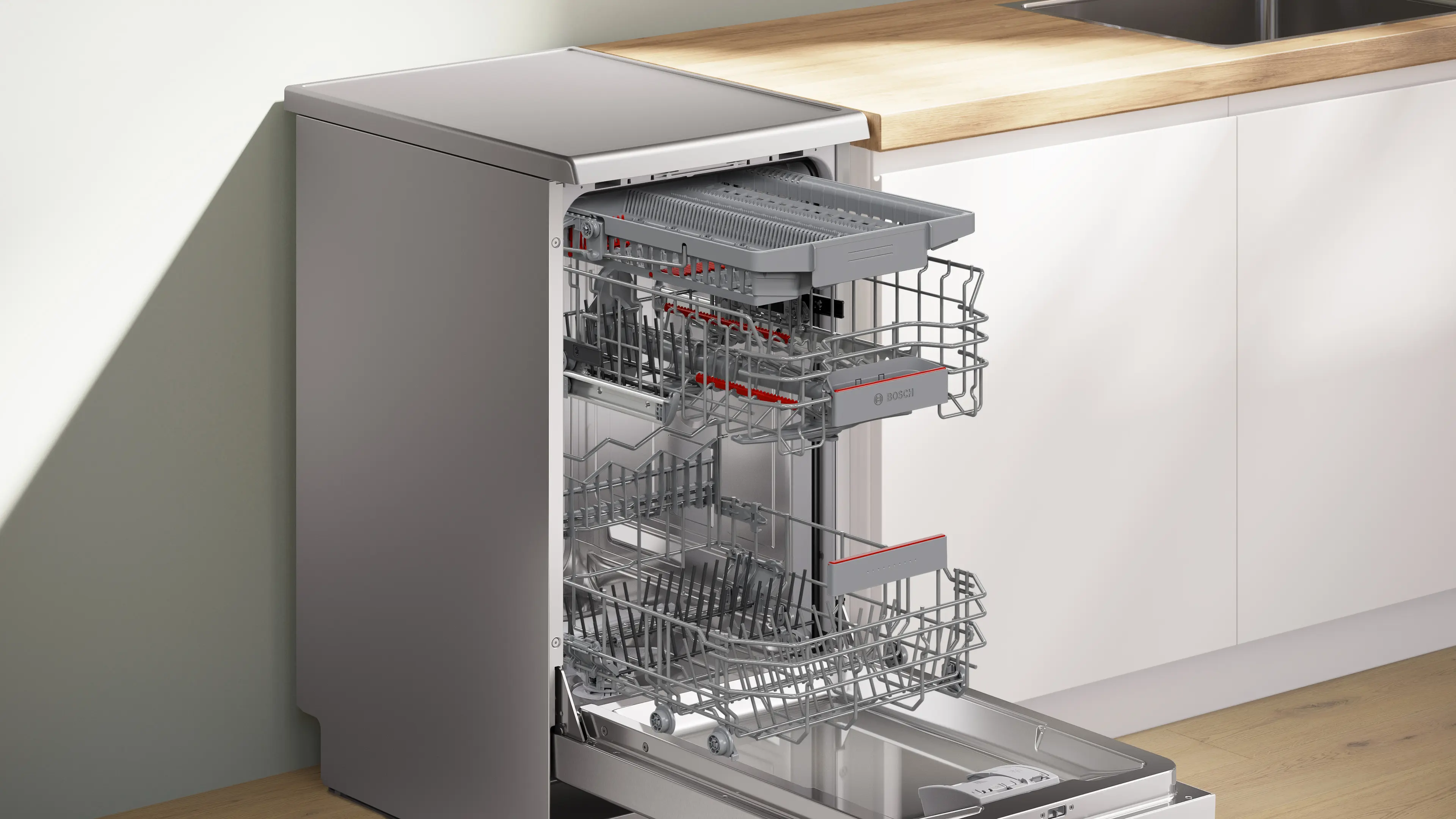 Bosch Series 4 SPS4HMI49G - Silver Freestanding Dishwasher - E energy - Image 7