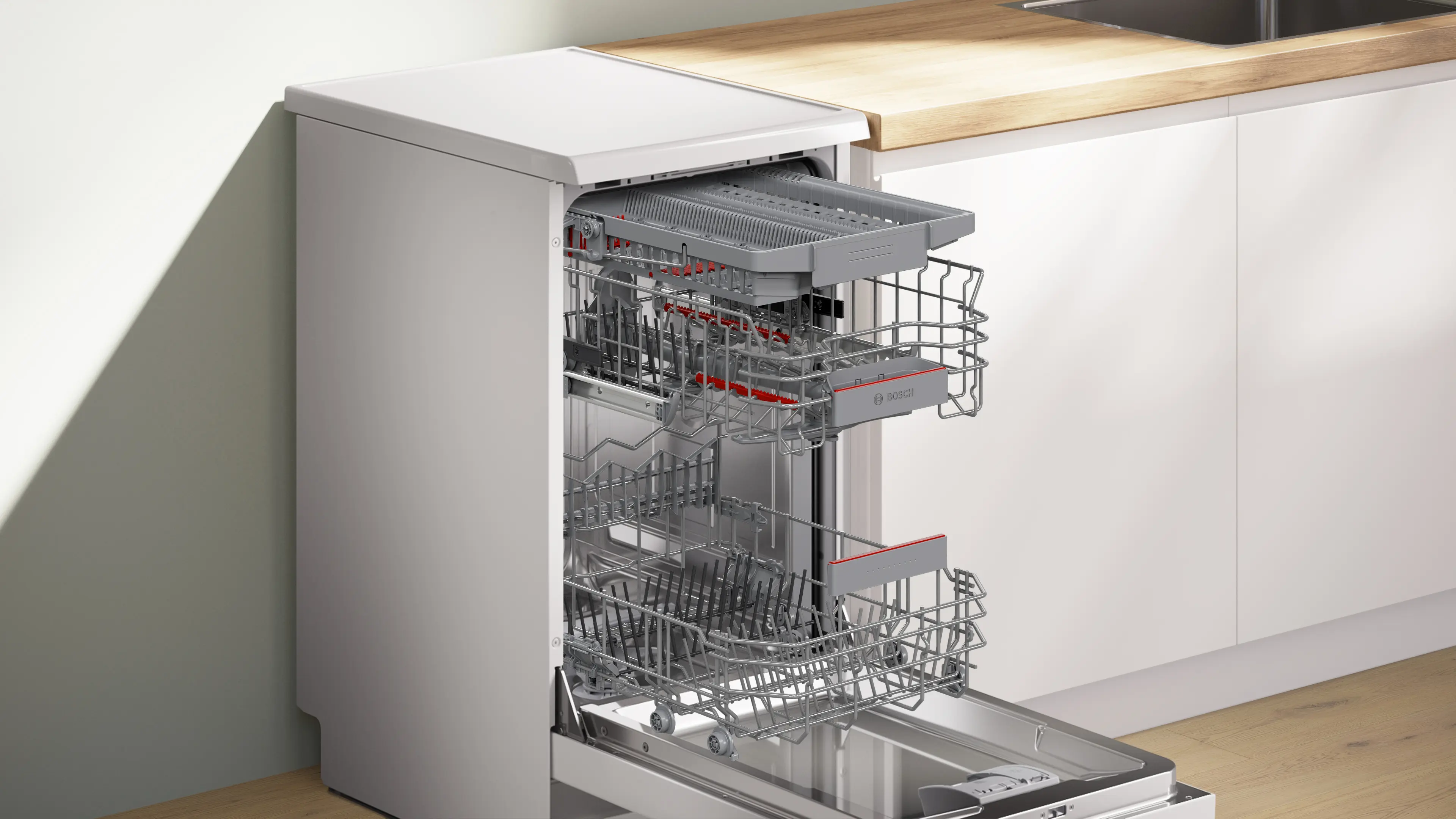 Bosch Series 4 SPS4HMW49G - White Freestanding Dishwasher - E energy - Image 7