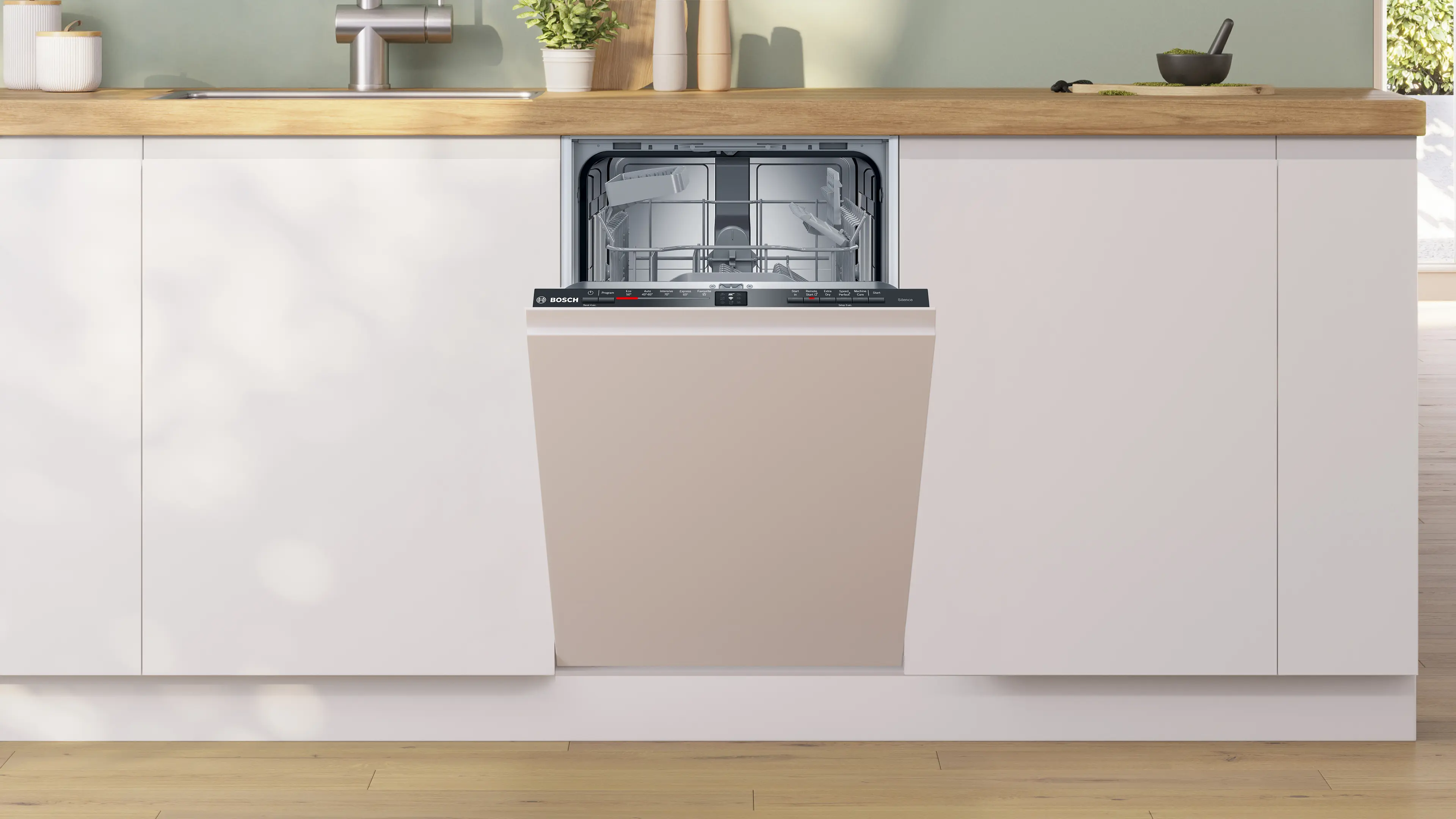 Bosch SPV2HKX02G - Fully Integrated Slimline Dishwasher - 10 Place Settings - D Energy Rating - Image 2