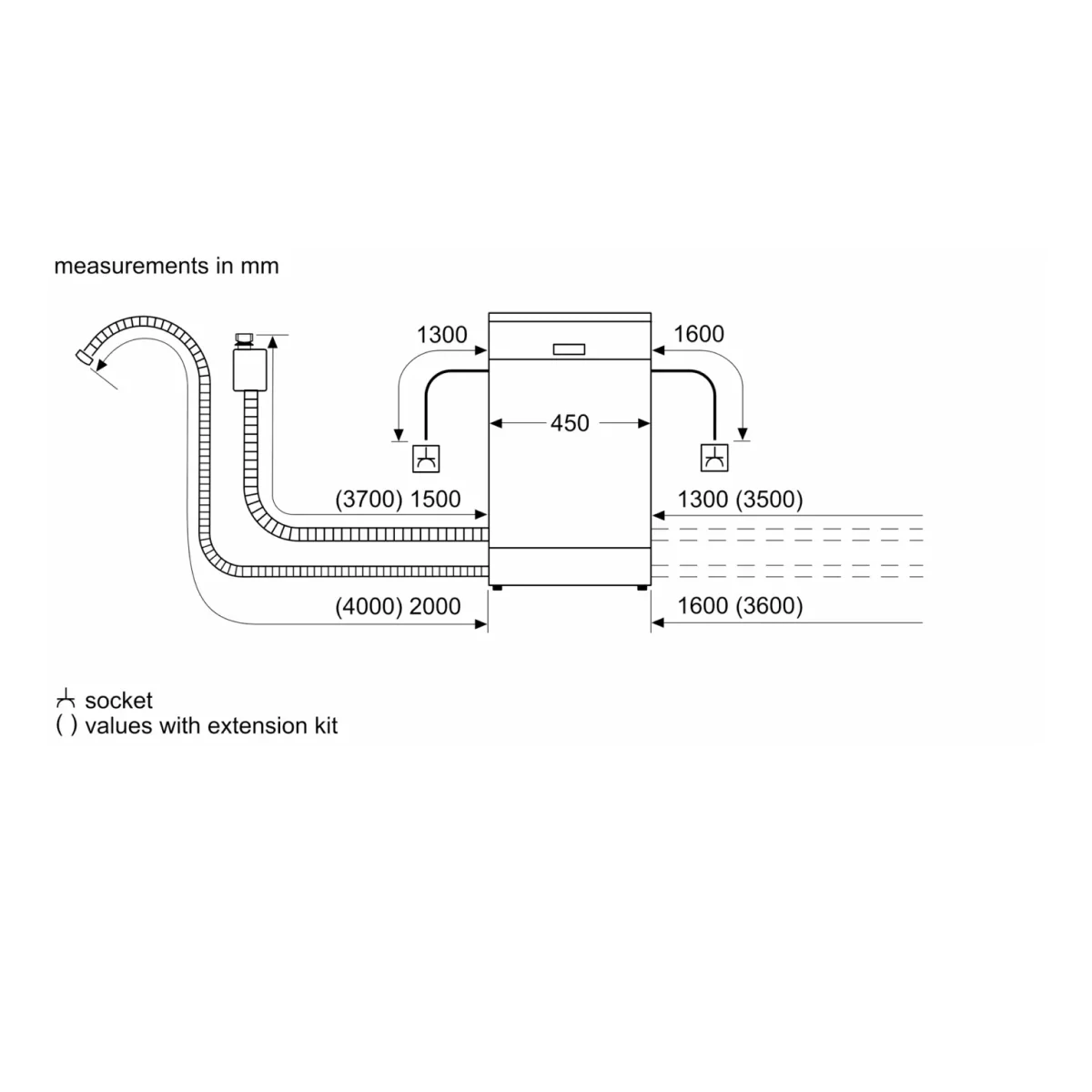 Bosch Series 2 SPV2HKX42G - Slimline White Integrated Dishwasher - E energy - Image 11