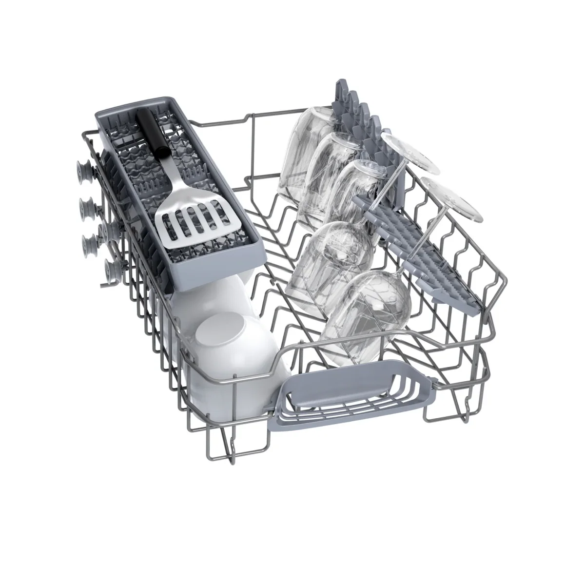 Bosch Series 2 SPV2HKX42G - Slimline White Integrated Dishwasher - E energy - Image 5