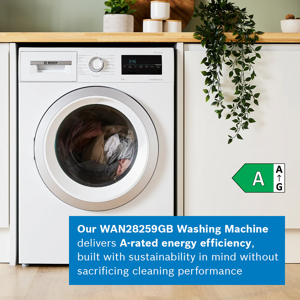 Bosch Series 4 WAN28259GB - White Freestanding 9KG Washing Machine - 1400 RPM - A energy - Image 10