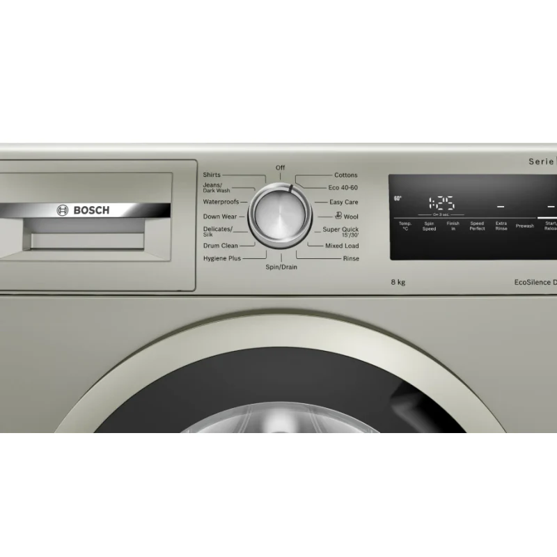 Bosch Series 4 WAN282X2GB - Silver Freestanding 8KG Washing Machine - 1400 RPM - C energy - Image 3