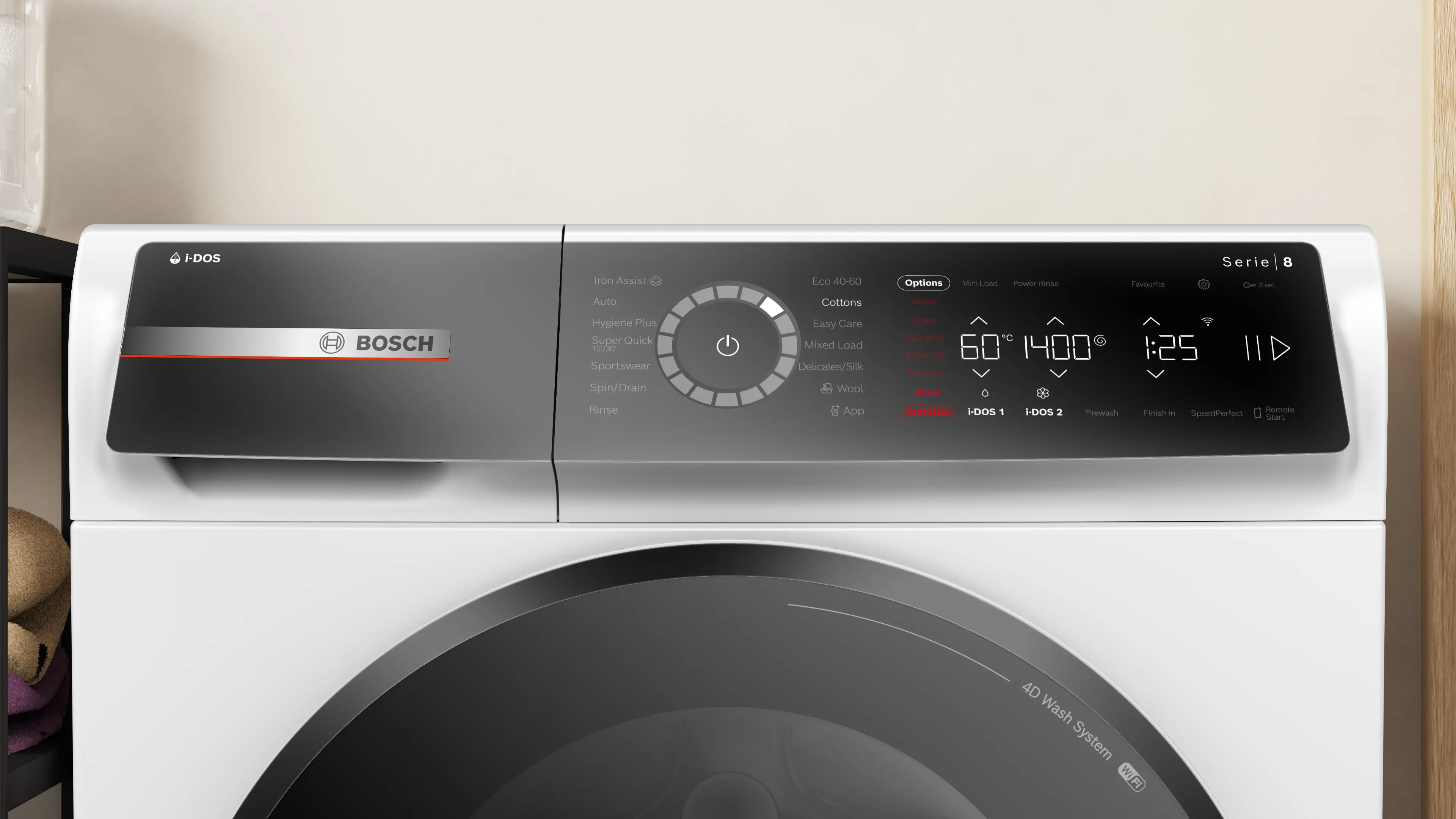 Bosch Series 8 WGB256A1GB - White Freestanding 10KG Washing Machine - 1400 RPM - A energy - Image 2