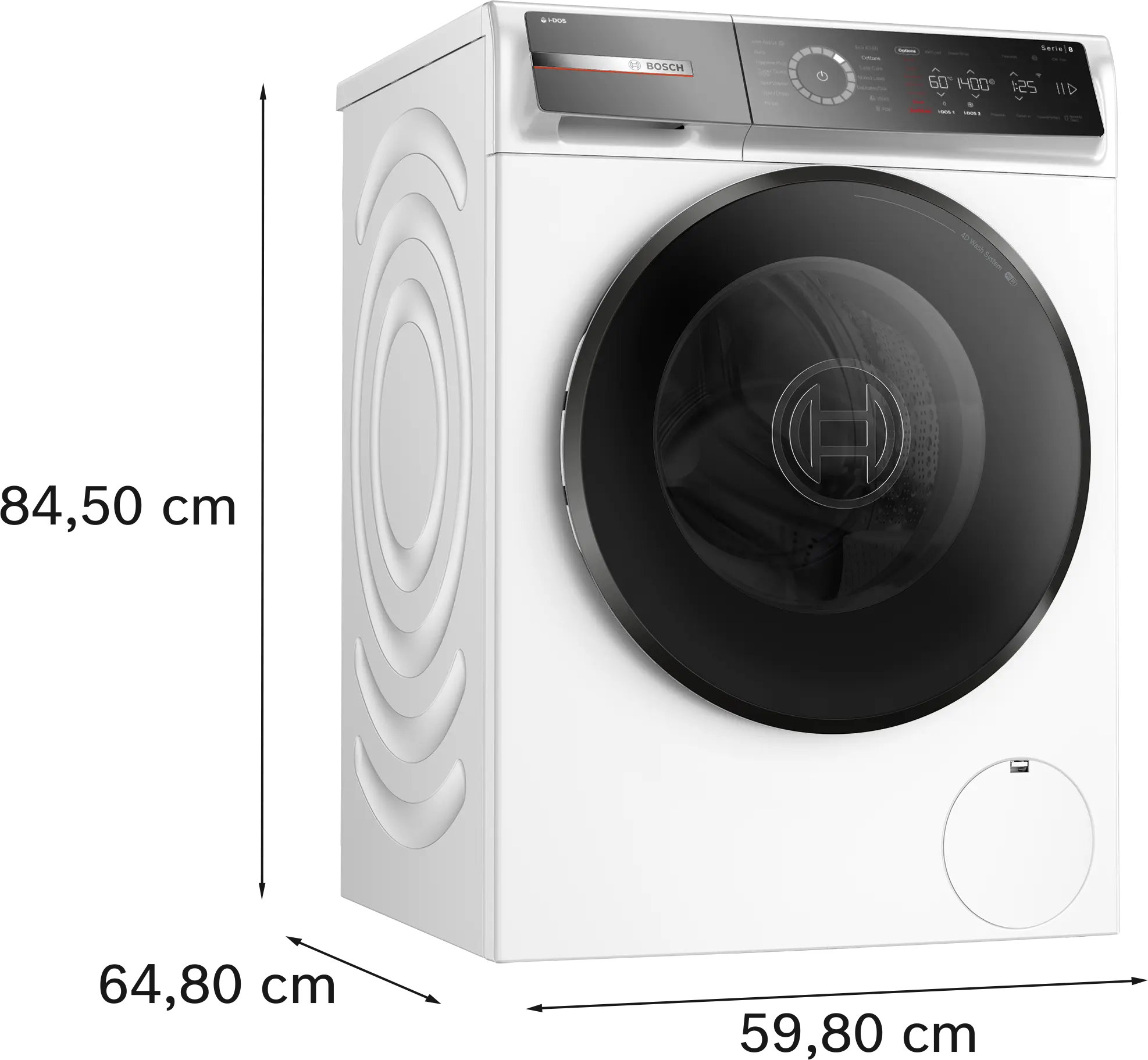 Bosch Series 8 WGB256A1GB - White Freestanding 10KG Washing Machine - 1400 RPM - A energy - Image 9