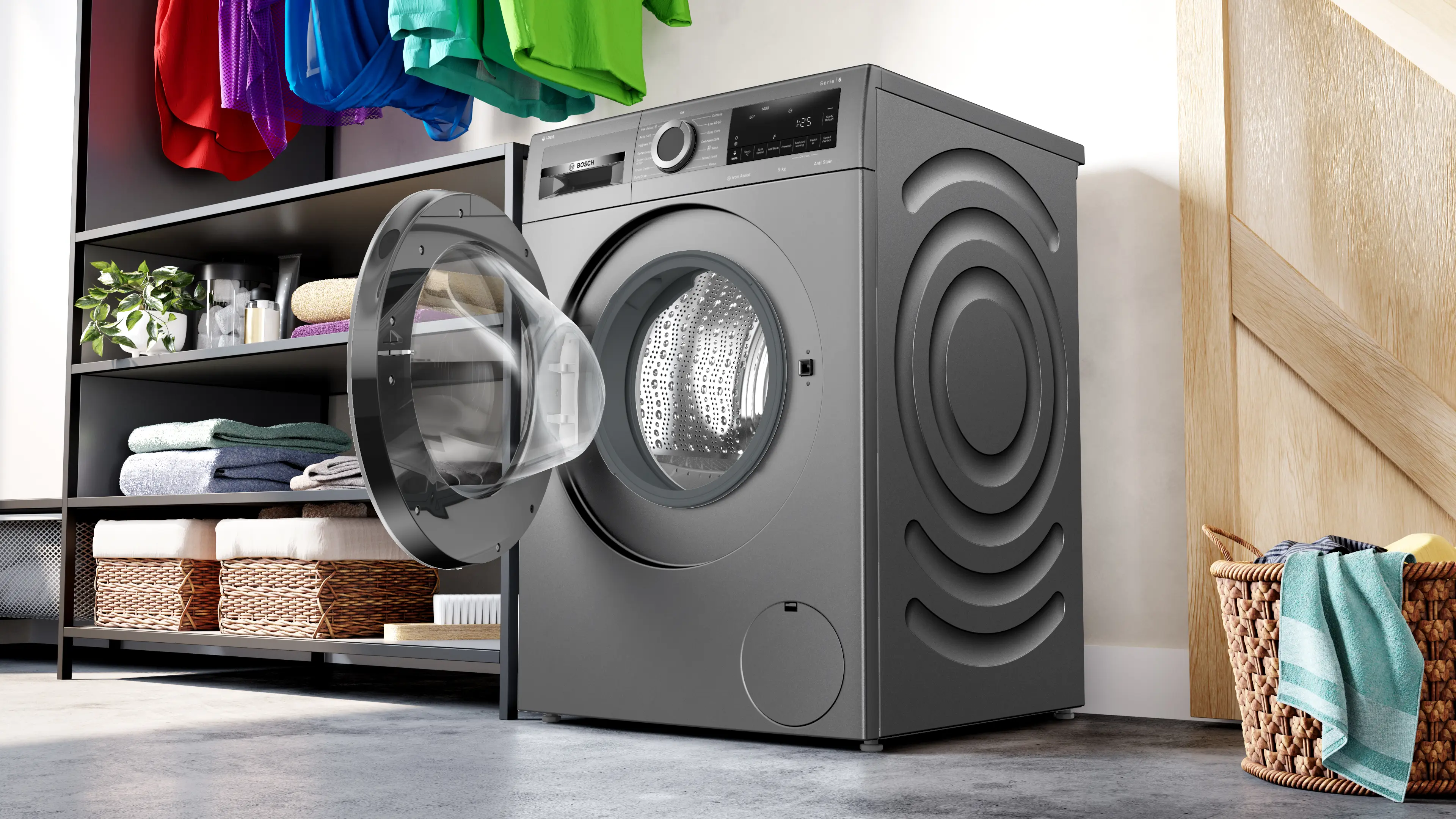 Bosch Series 6 WGG244FCGB - Graphite Freestanding 9KG Washing Machine - 1400 RPM - A energy - Image 3