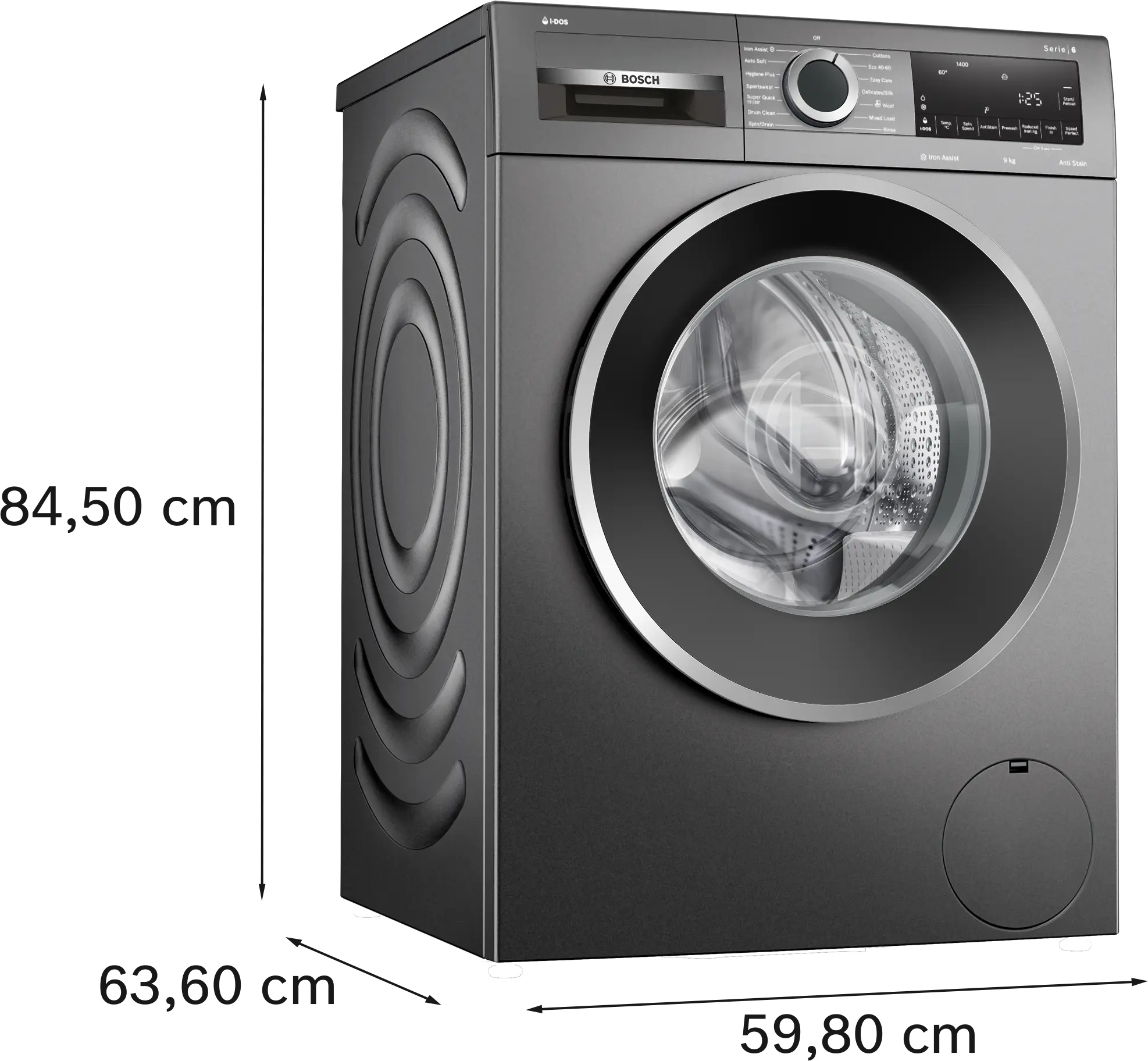Bosch Series 6 WGG244FCGB - Graphite Freestanding 9KG Washing Machine - 1400 RPM - A energy - Image 4