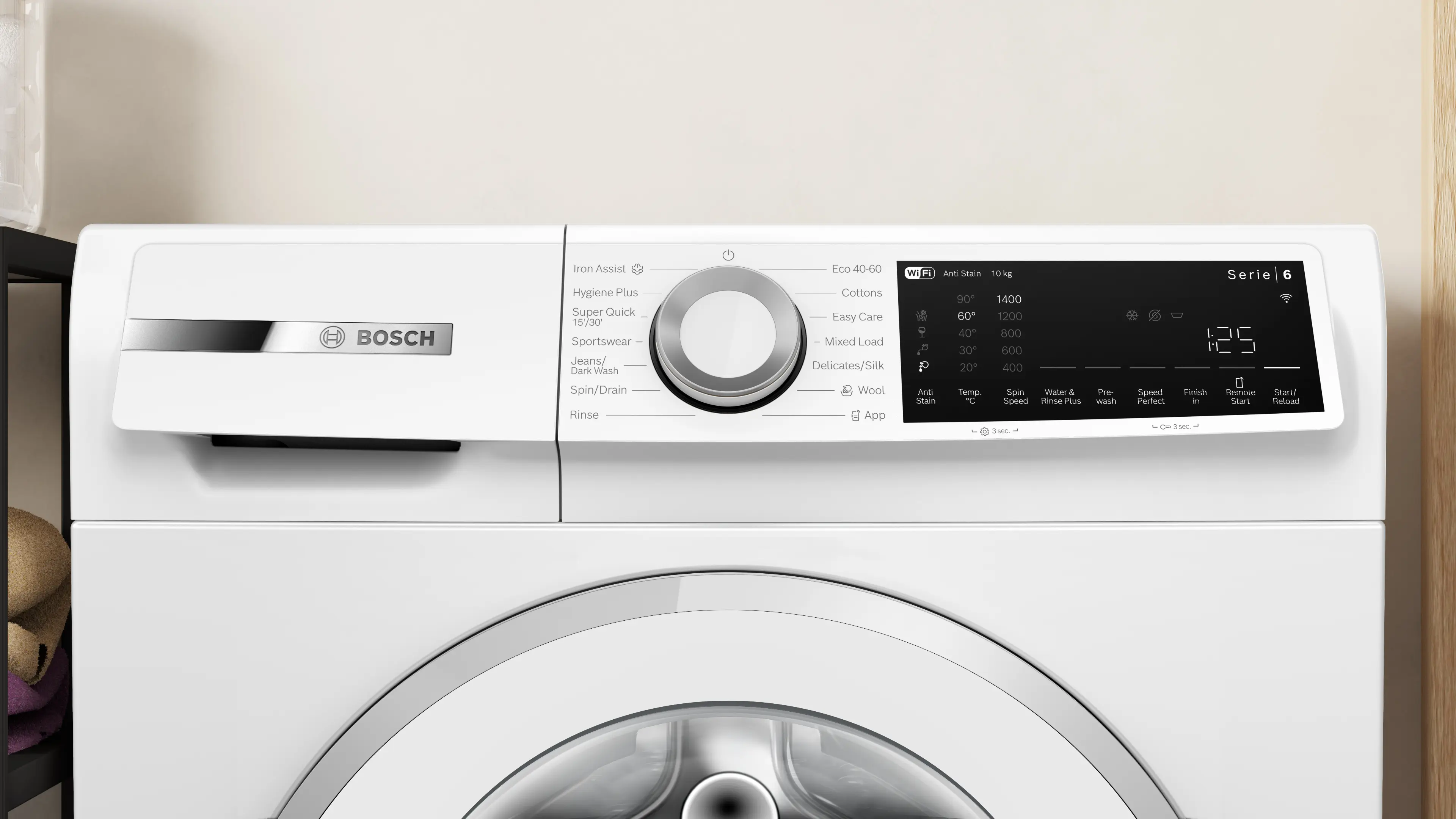 Bosch WGJ25400GB - White 10KG Washing Machine - 1400 RPM - A Energy - Image 2