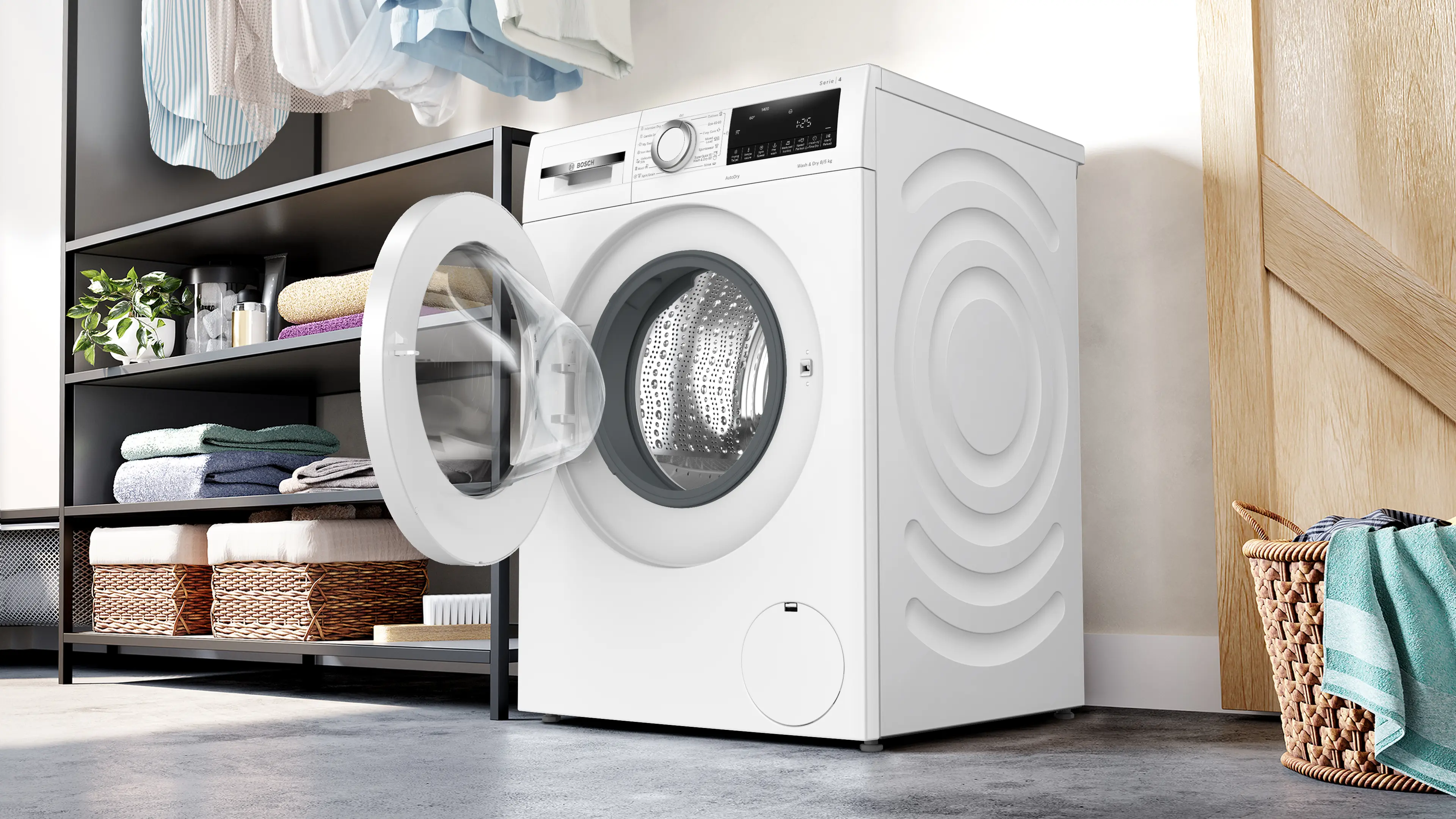 Bosch Series 4 WNA134U8GB - White 8KG/5KG Washer Dryer - 1400 RPM - C/E energy - Image 2