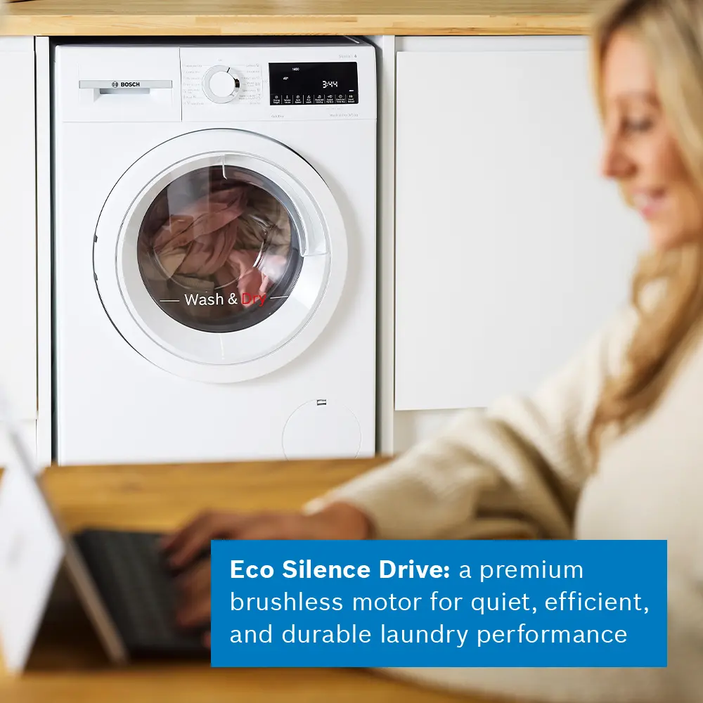 Bosch Series 4 WNA144V9GB - White 9KG/5KG Washer Dryer - 1400 RPM - E energy - Image 6