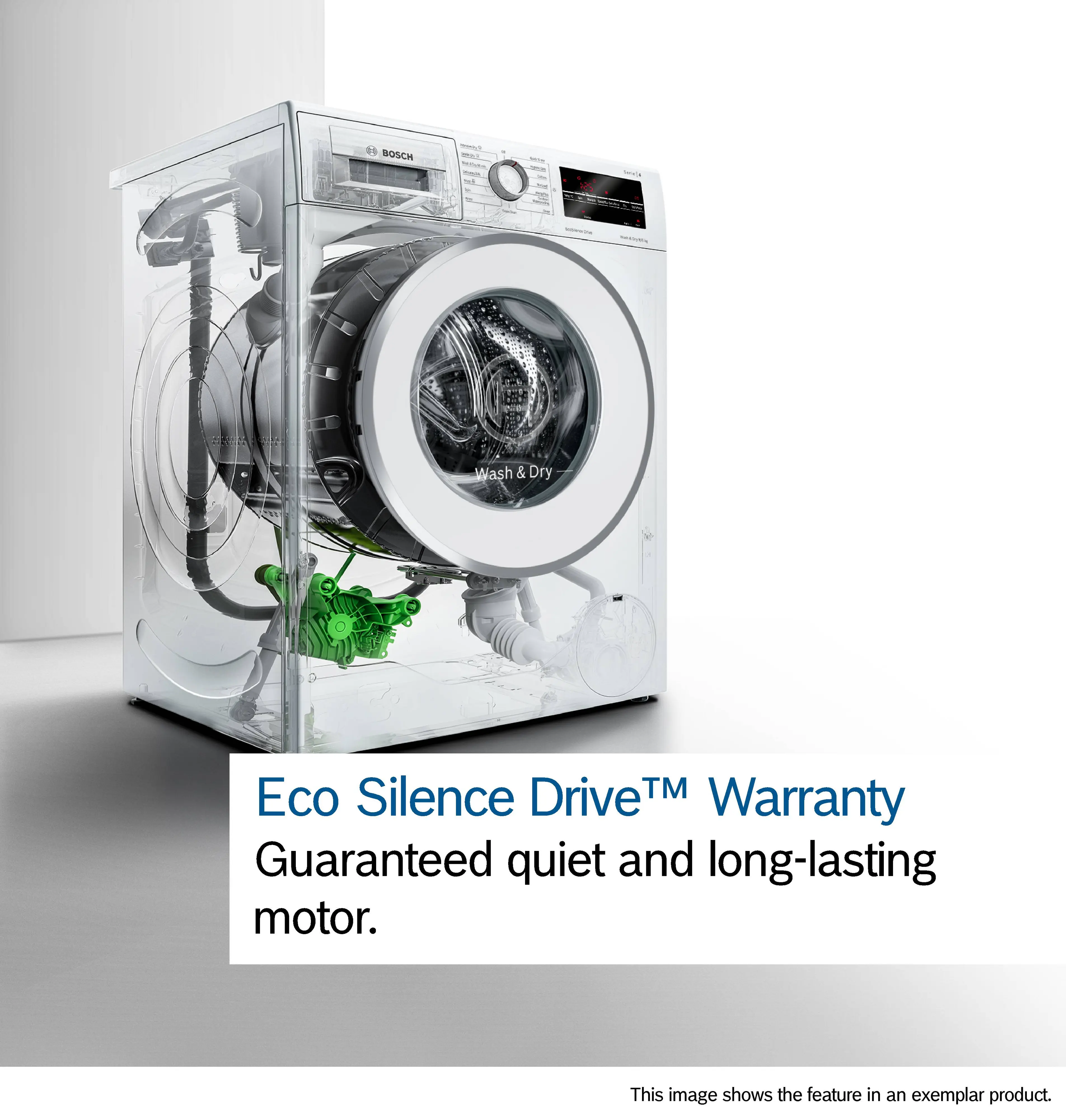 Bosch Series 8 WNC25410GB - White 10.5KG/6KG Washer Dryer - 1400 RPM - A/D energy - Image 13