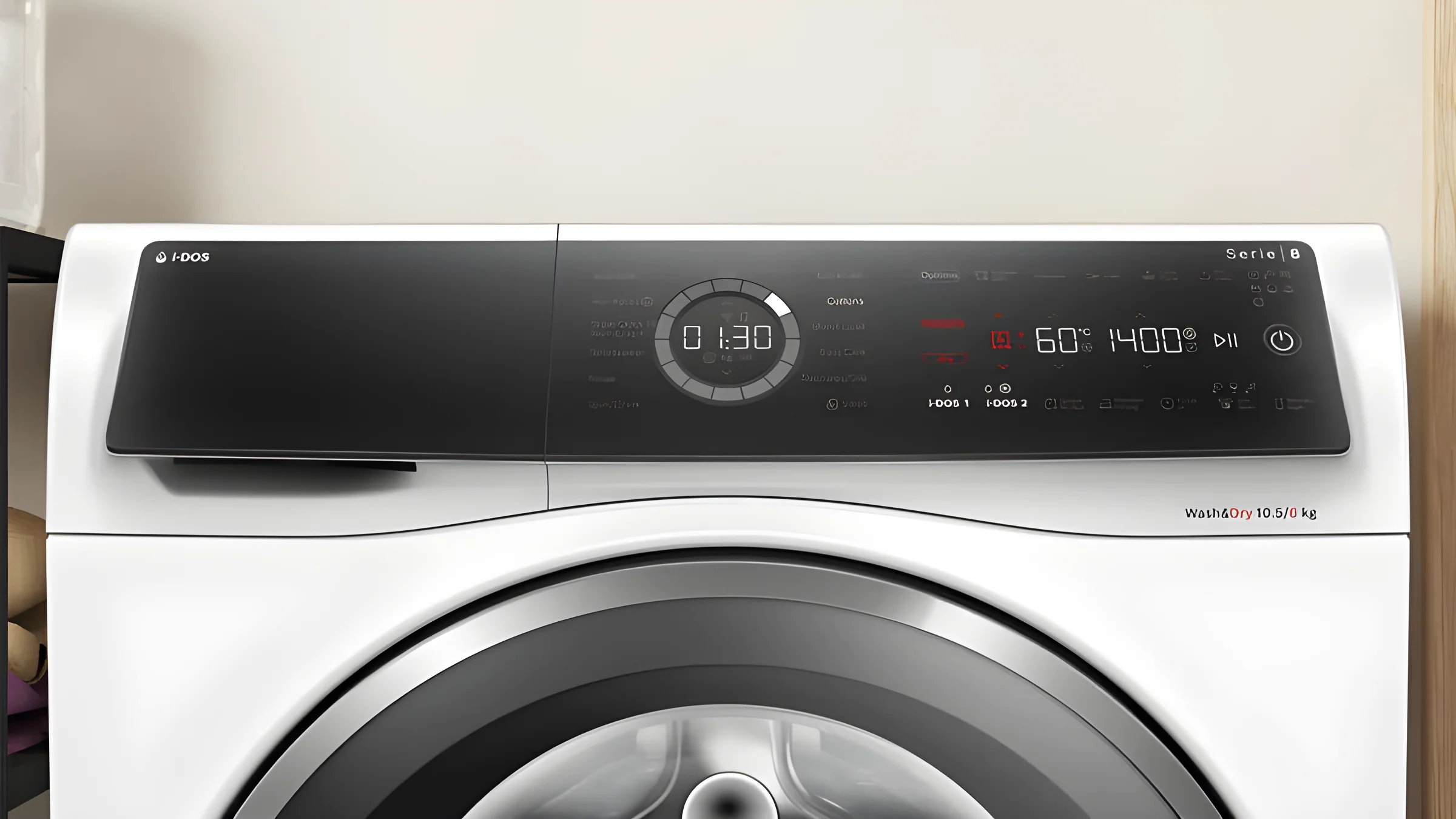 Bosch Series 8 WNC25410GB - White 10.5KG/6KG Washer Dryer - 1400 RPM - A/D energy - Image 2