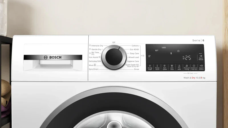 Bosch Series 6 WNG25401GB - White 10.5KG/6KG Washer Dryer - 1400 RPM - A/D energy - Image 3