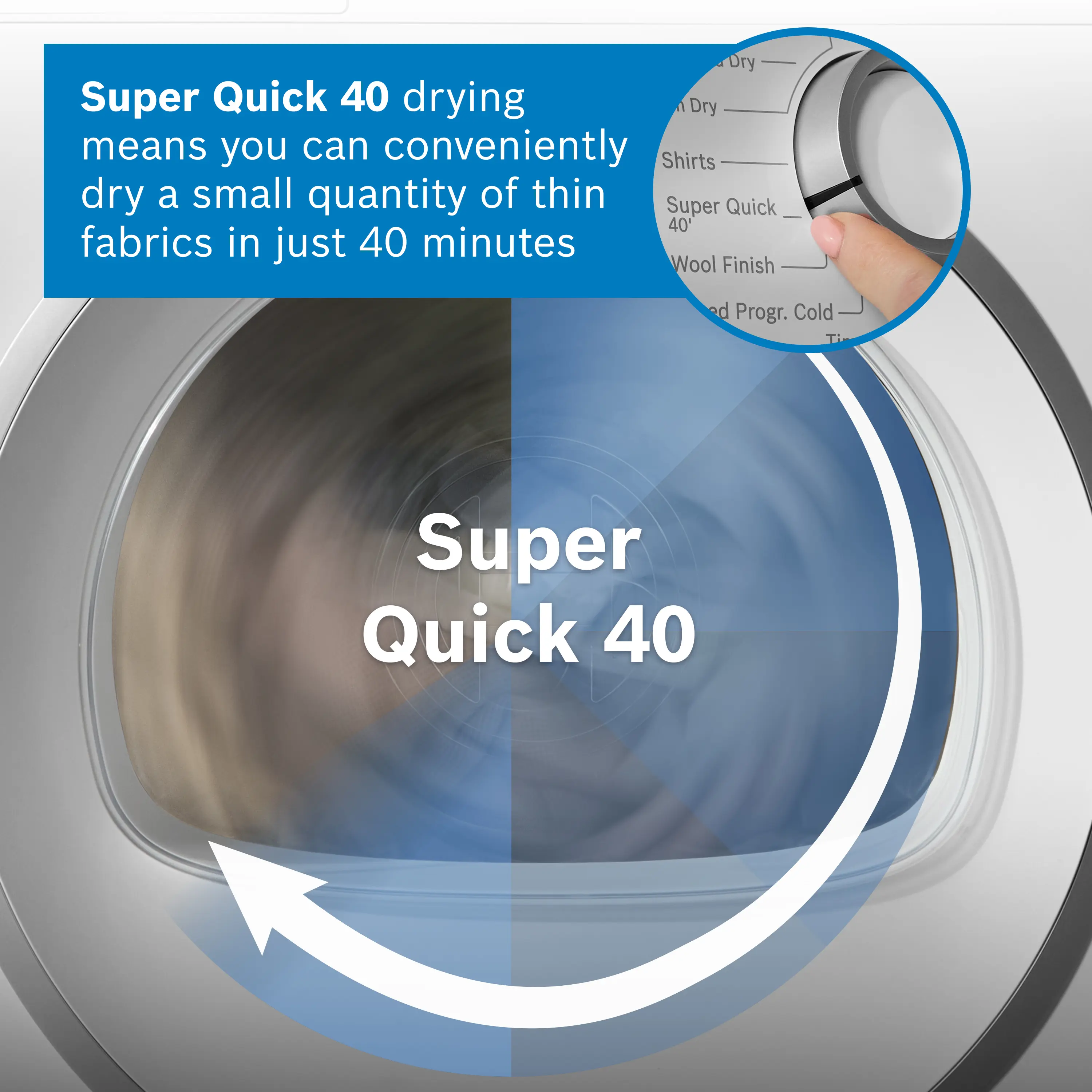 Bosch Series 6 WQG24500GB - White 9KG Heat Pump Tumble Dryer - A+++ Energy - Image 9