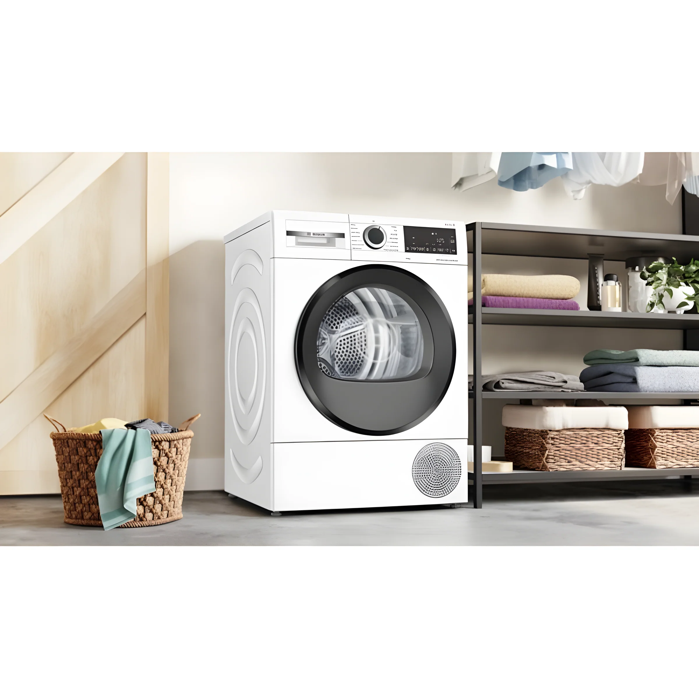 Bosch Series 6 WQG24502GB - White 9KG Heat Pump Tumble Dryer - A+++ Energy - Image 2