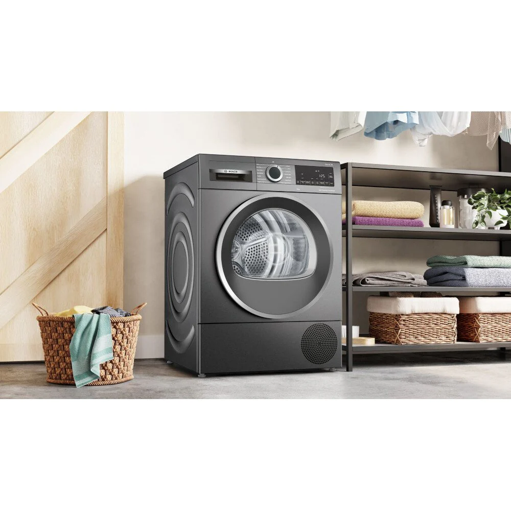 Bosch Series 6 WQG245R2GB - Graphite 9KG Heat Pump Tumble Dryer - A+++ Energy Rating - Image 3
