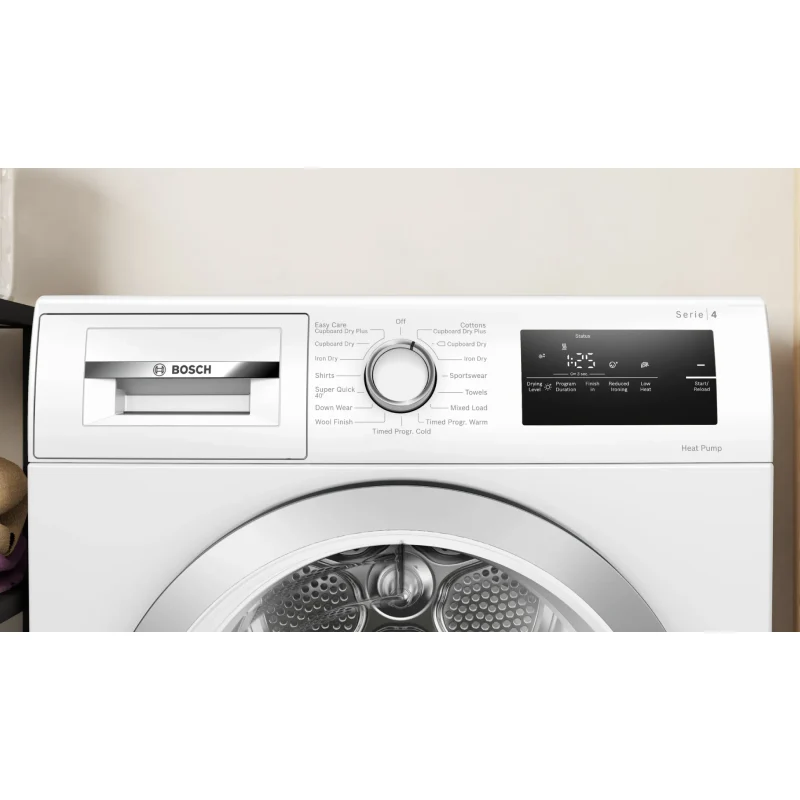 Bosch Series 4 WTH85223GB - White 8KG Heat Pump Condenser Dryer - A++ energy - Image 2
