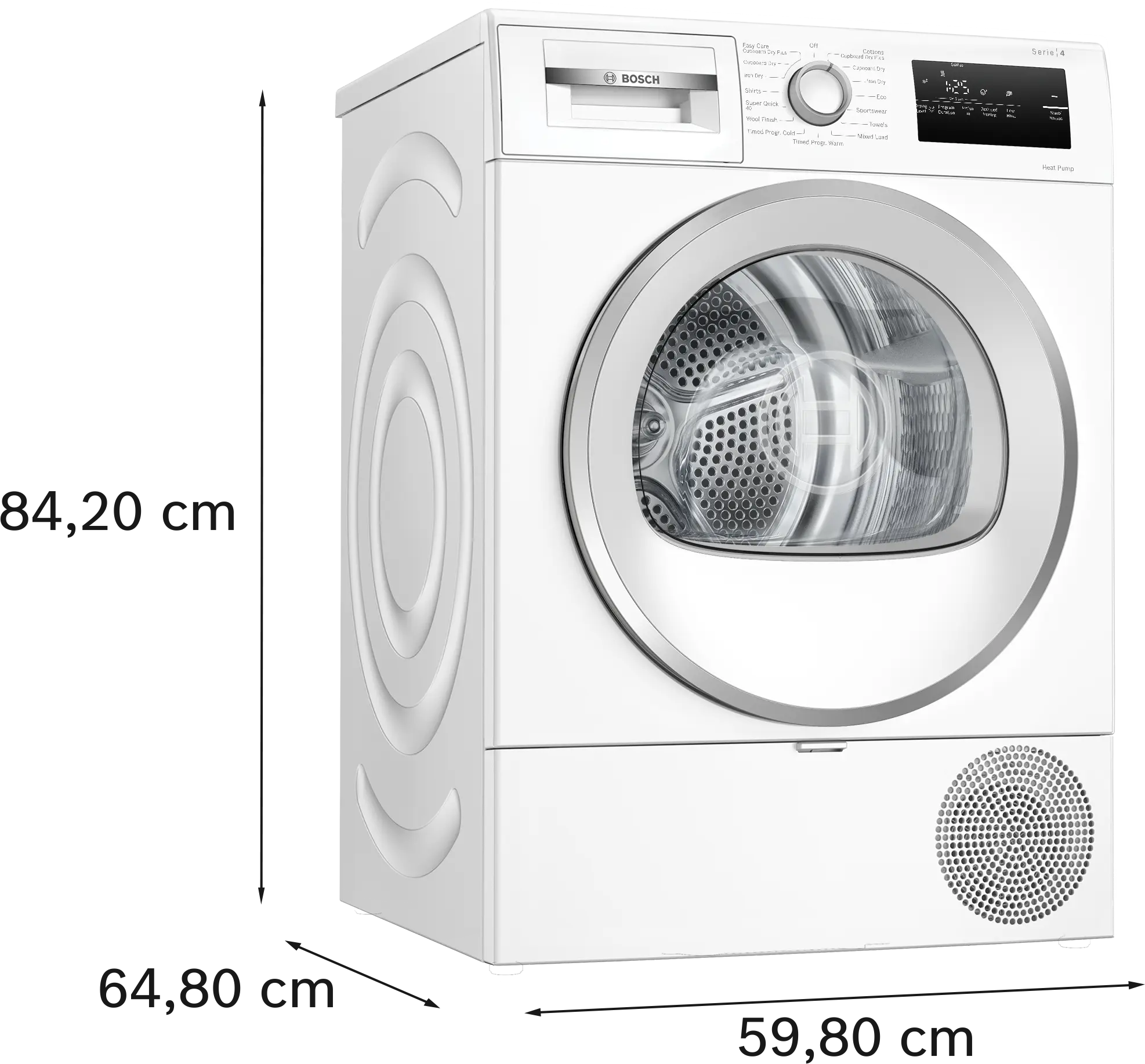 Bosch Series 4 WTH85226GB - White 8KG Tumble Dryer - Heat Pump - E Energy Rating - Image 14