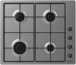 Candy CHW6LBX - Stainless Steel 60cm Gas Hob - 4 Burners - Image 2