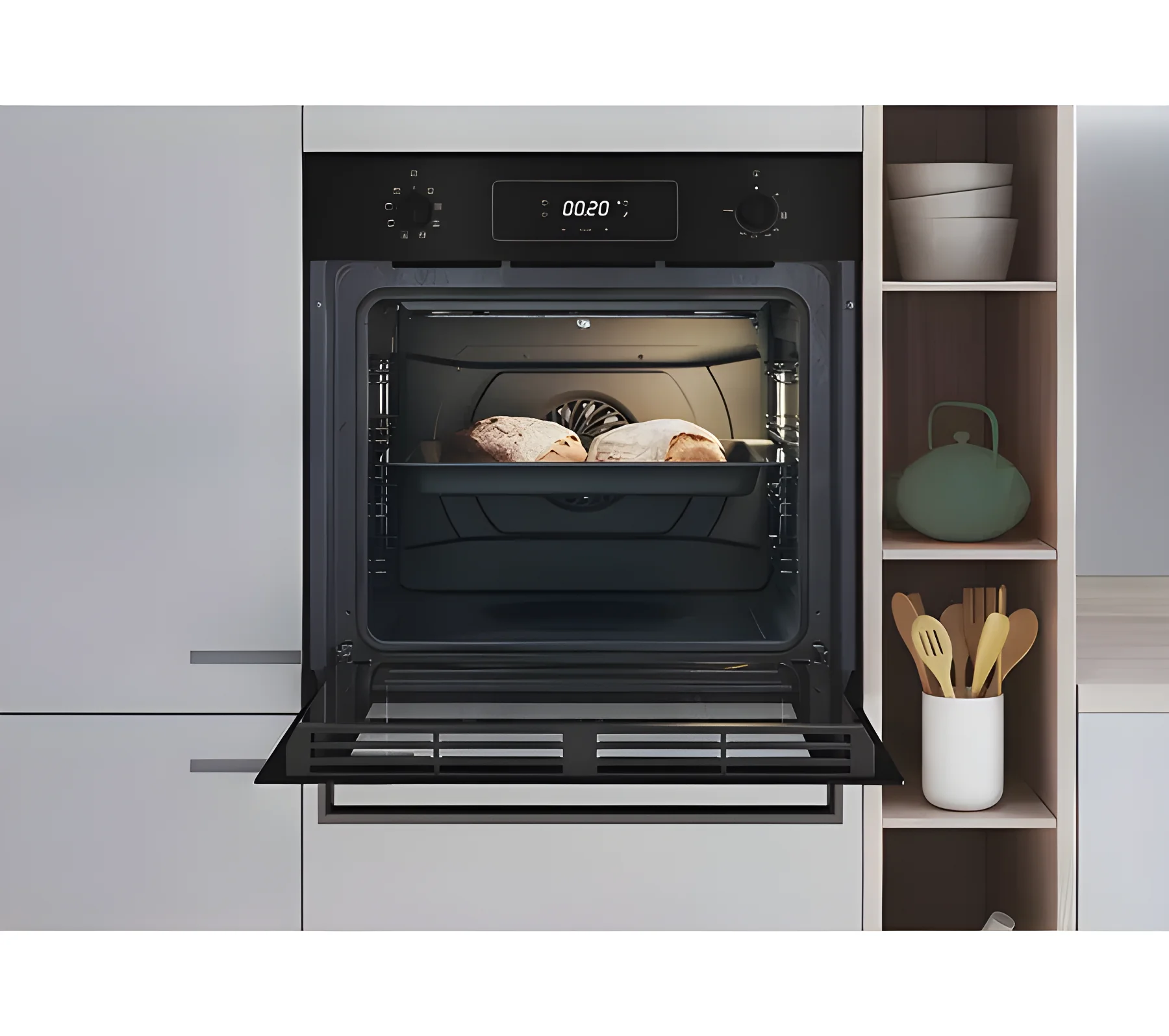 Candy FIDC N935 L - Black Single Oven - 70L Capacity - A+ Energy Rating - Image 2