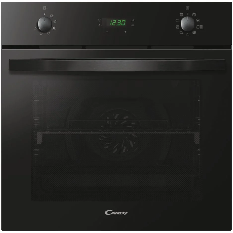Candy FIDCB676 - Candy Idea FIDCB676 65L Pyrolytic Electric Fan Black Built In Single Oven - 65L Capacity - A Energy Rating