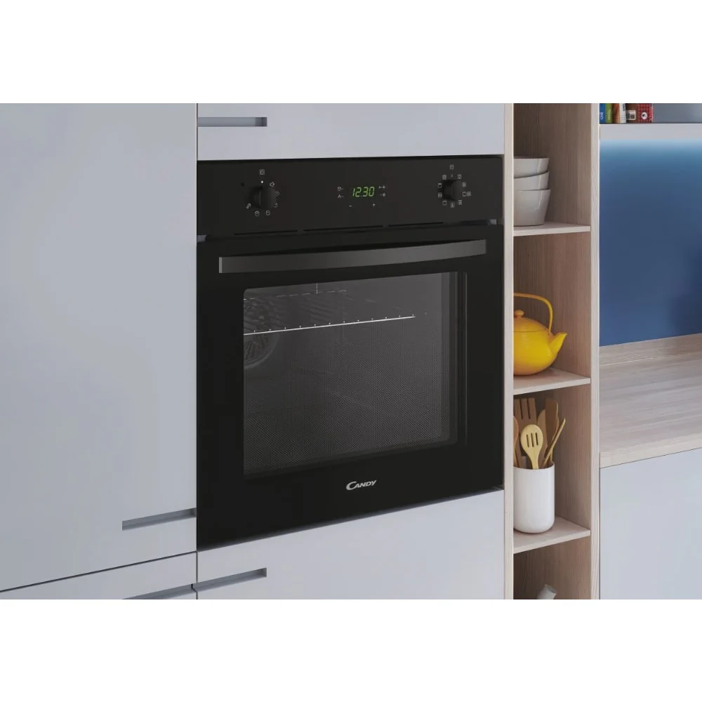 Candy FIDCB676 - Candy Idea FIDCB676 65L Pyrolytic Electric Fan Black Built In Single Oven - 65L Capacity - A Energy Rating - Image 4