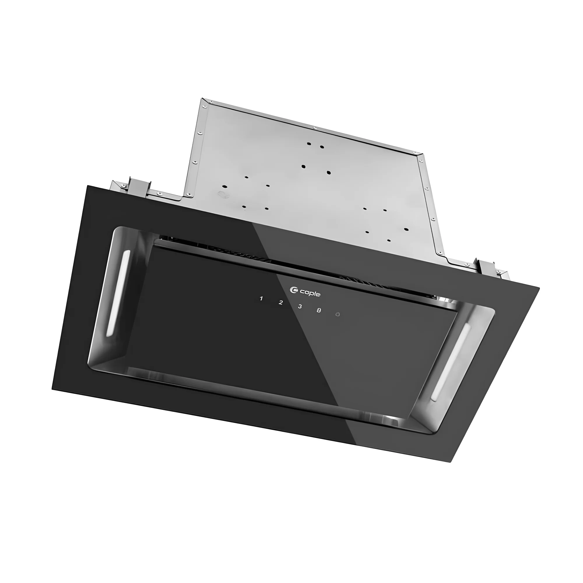 Caple BU526BK - Black Glass Built-Under Cooker Hood - 520mm - A++ Energy - Image 4