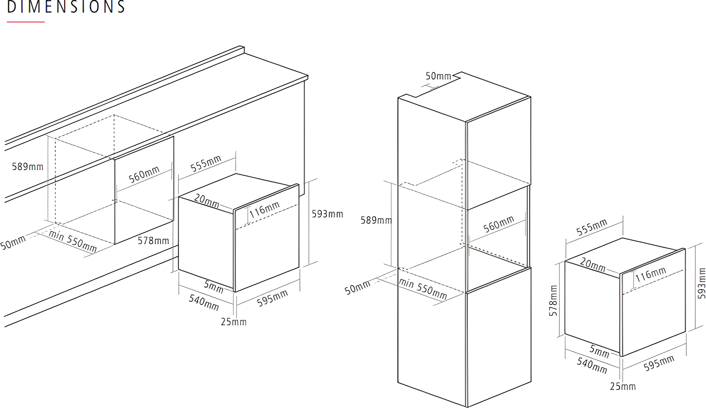 Caple C2105SS - Built in Electric Single Oven - Catalytic cleaning - A energy - Image 4