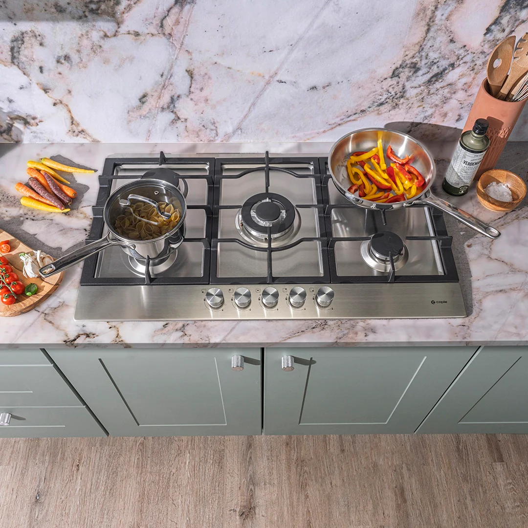 Caple C775G 86cm 5 Burner Gas Hob - Stainless Steel Hobs - 5 Burners - Energy Rating Unknown - Image 3