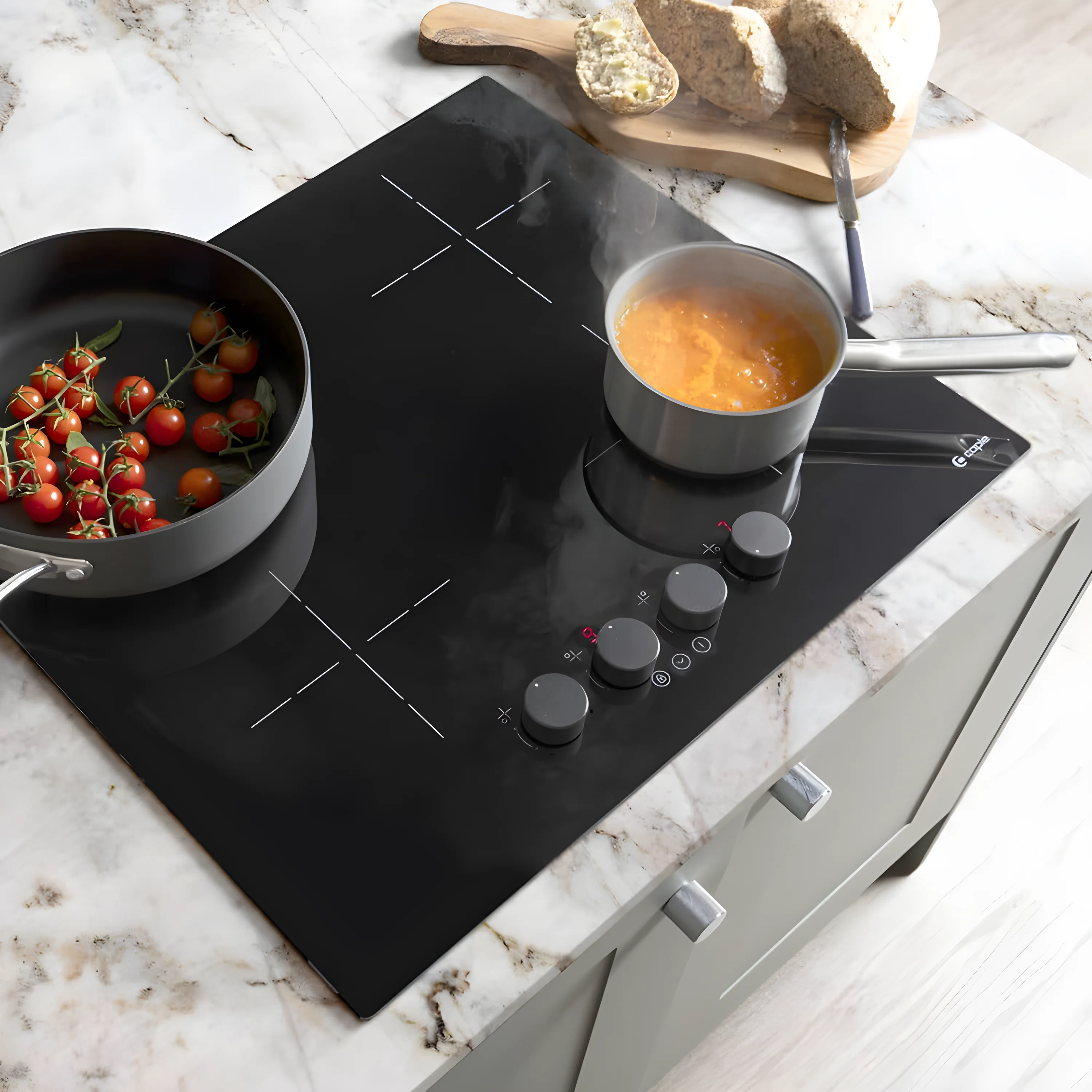 Caple C8400i - Black 59cm Induction Hob - 4 Zones - Dial Control - Image 4