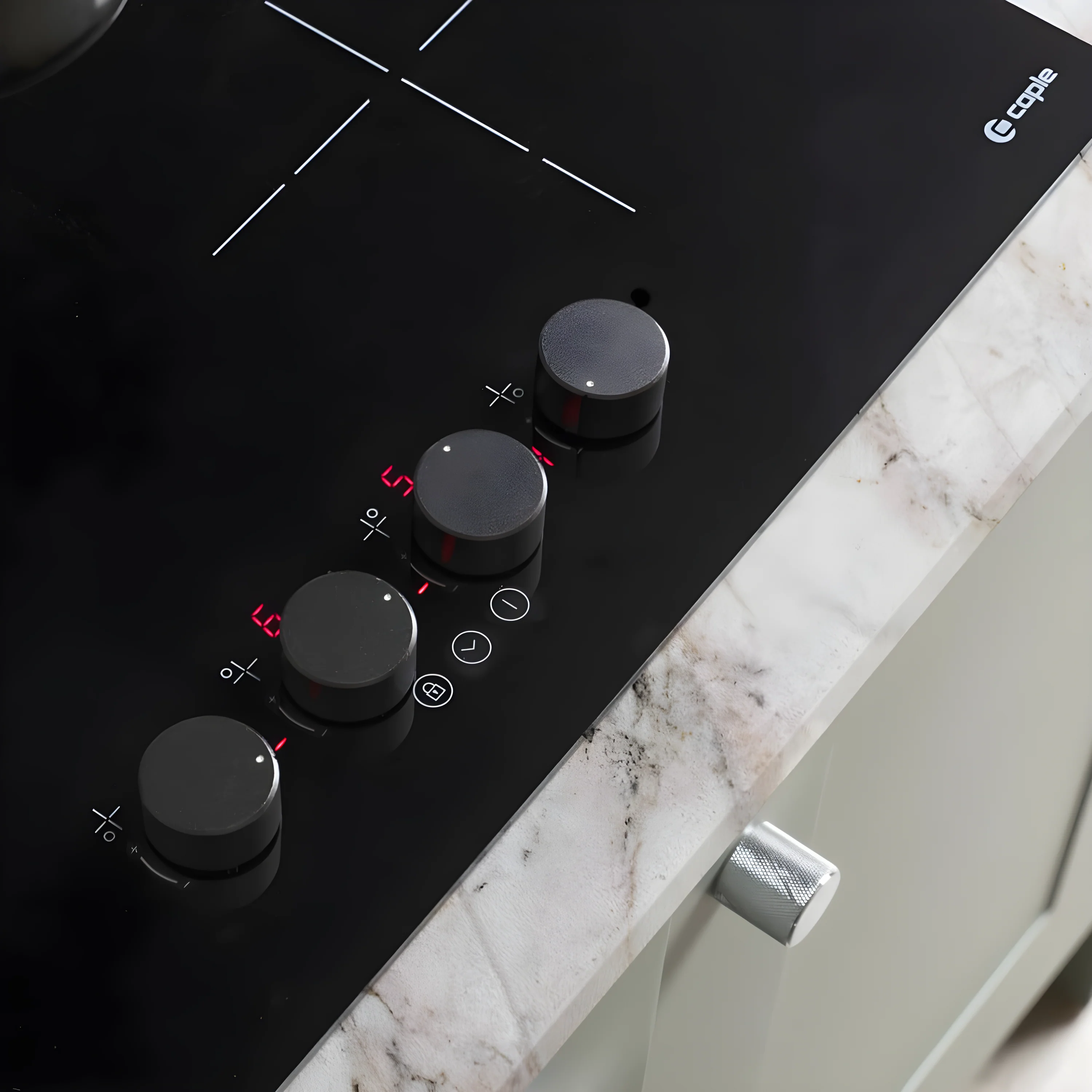 Caple C8400i - Black 59cm Induction Hob - 4 Zones - Dial Control - Image 5