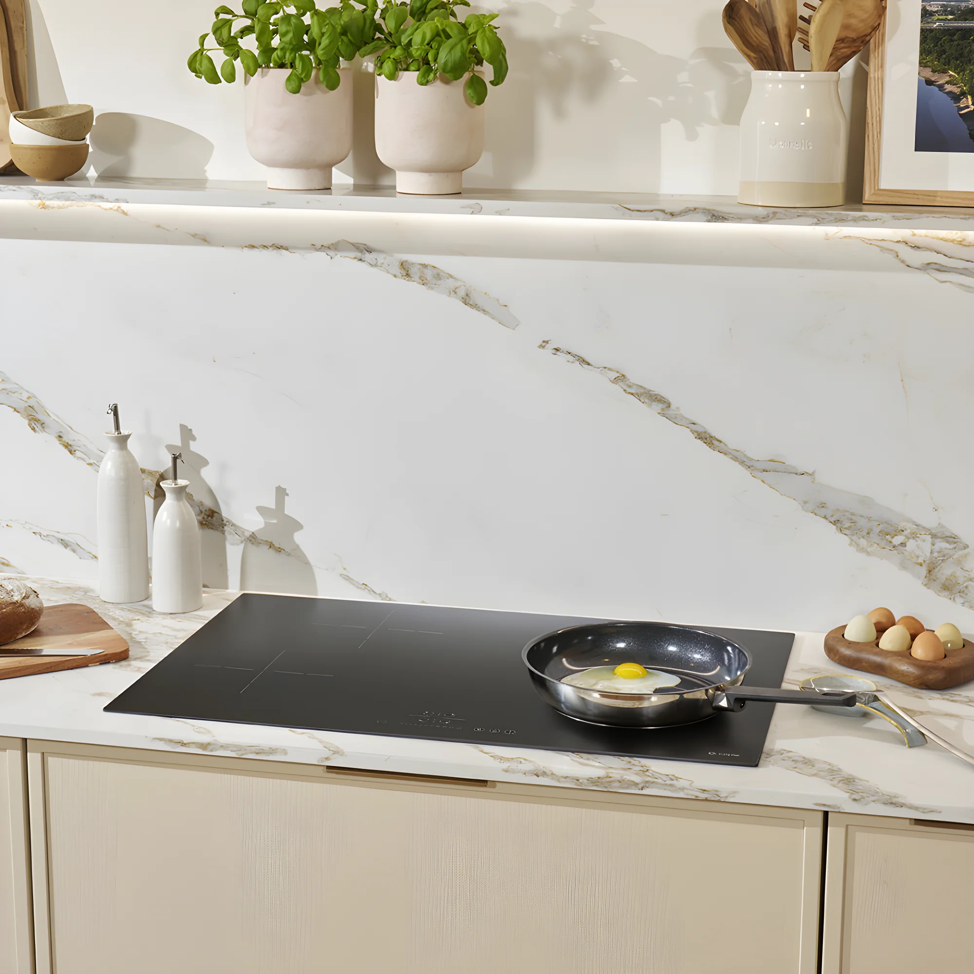 Caple C8641iMB - Matt Black 4 Zone Induction Hob - 77cm - Image 2