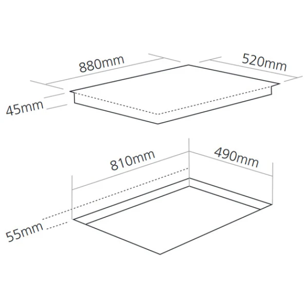 Caple C901i - Black 5 Zone Induction Hob - Image 3