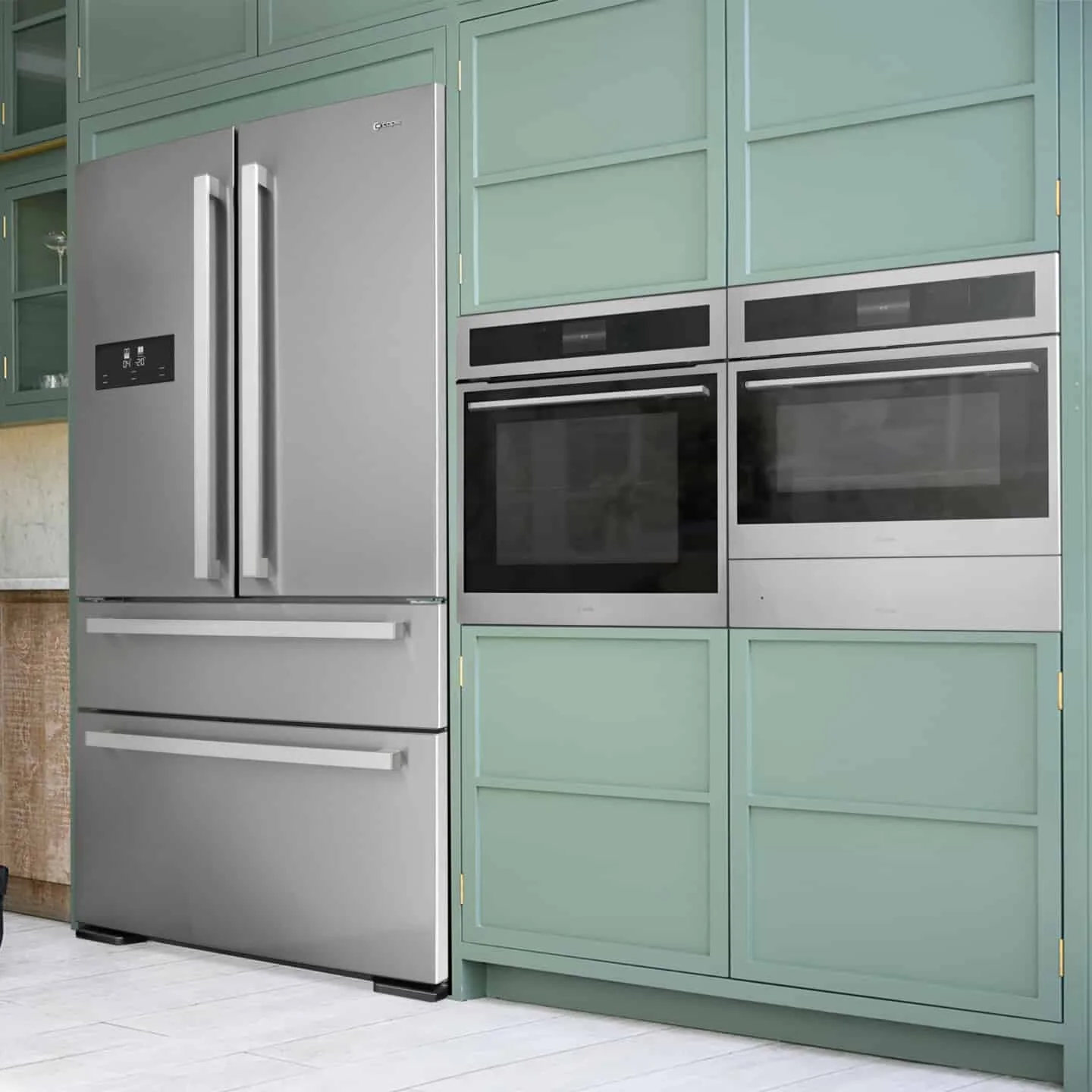 Caple CAFF43 - Stainless Steel American Fridge Freezer - 398L/211L - F Energy - Image 7