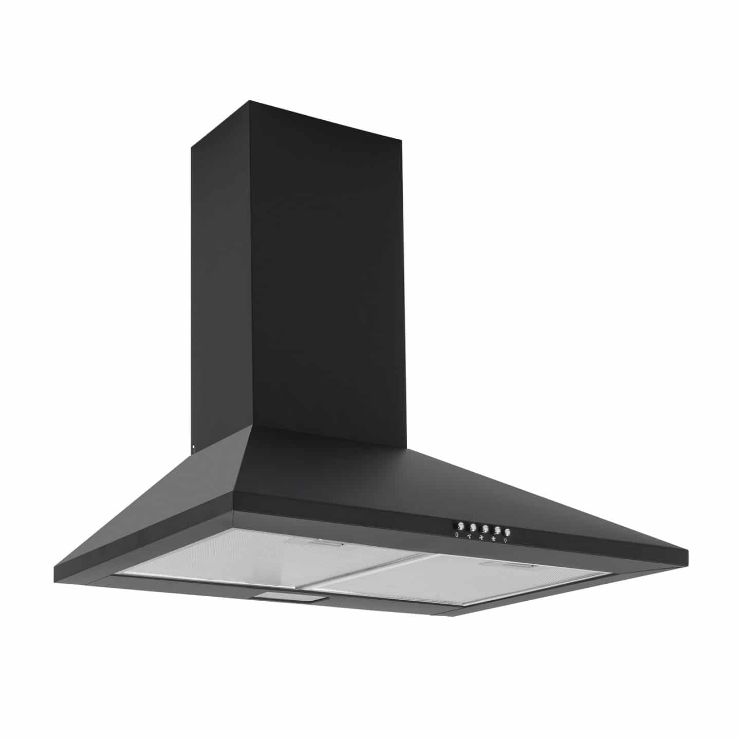 Caple CCH601BK - Black 60cm Chimney Extractor - 305m³/h - C Energy Rating - Image 2