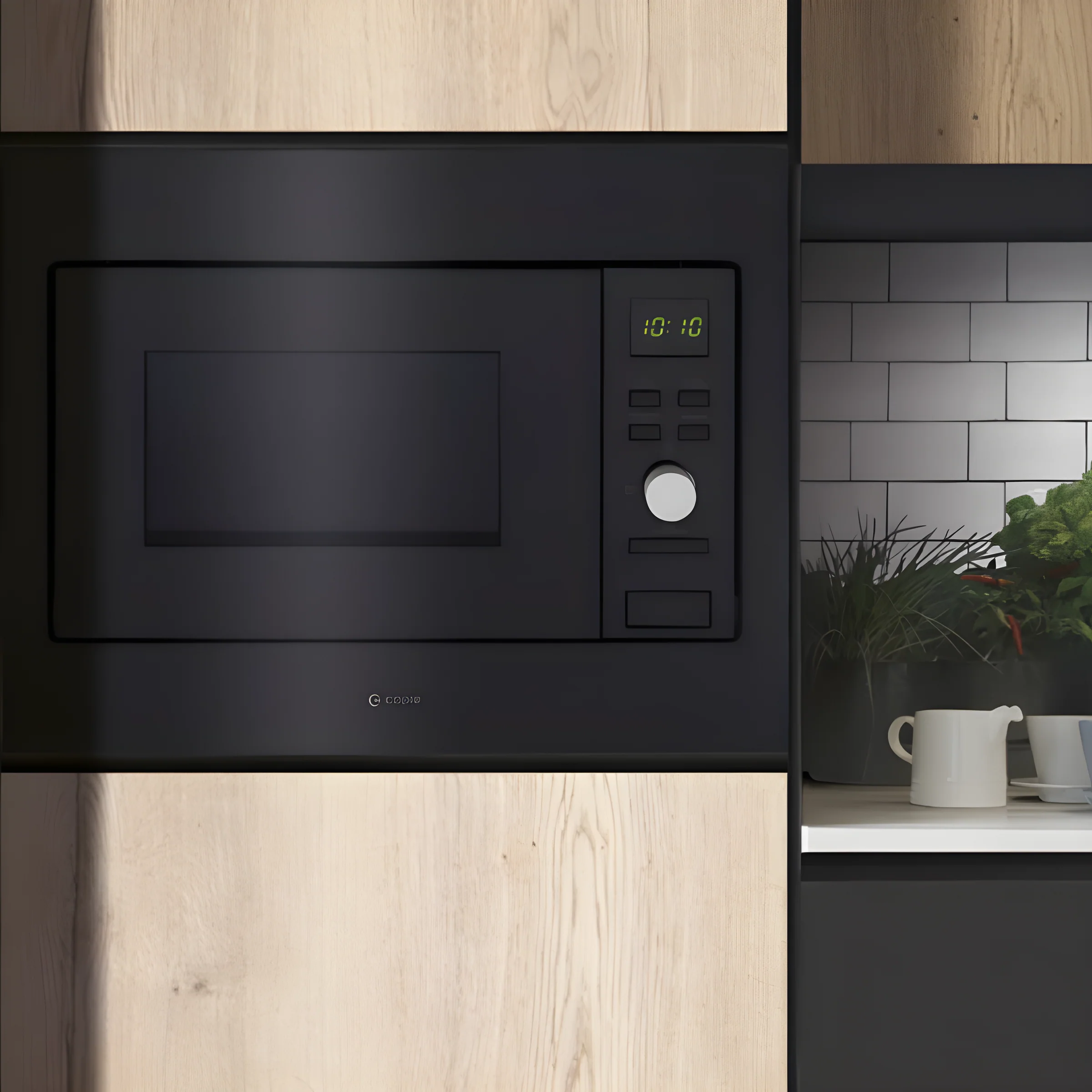 Caple CM123BK - Black Built in Electric Microwave - Image 2